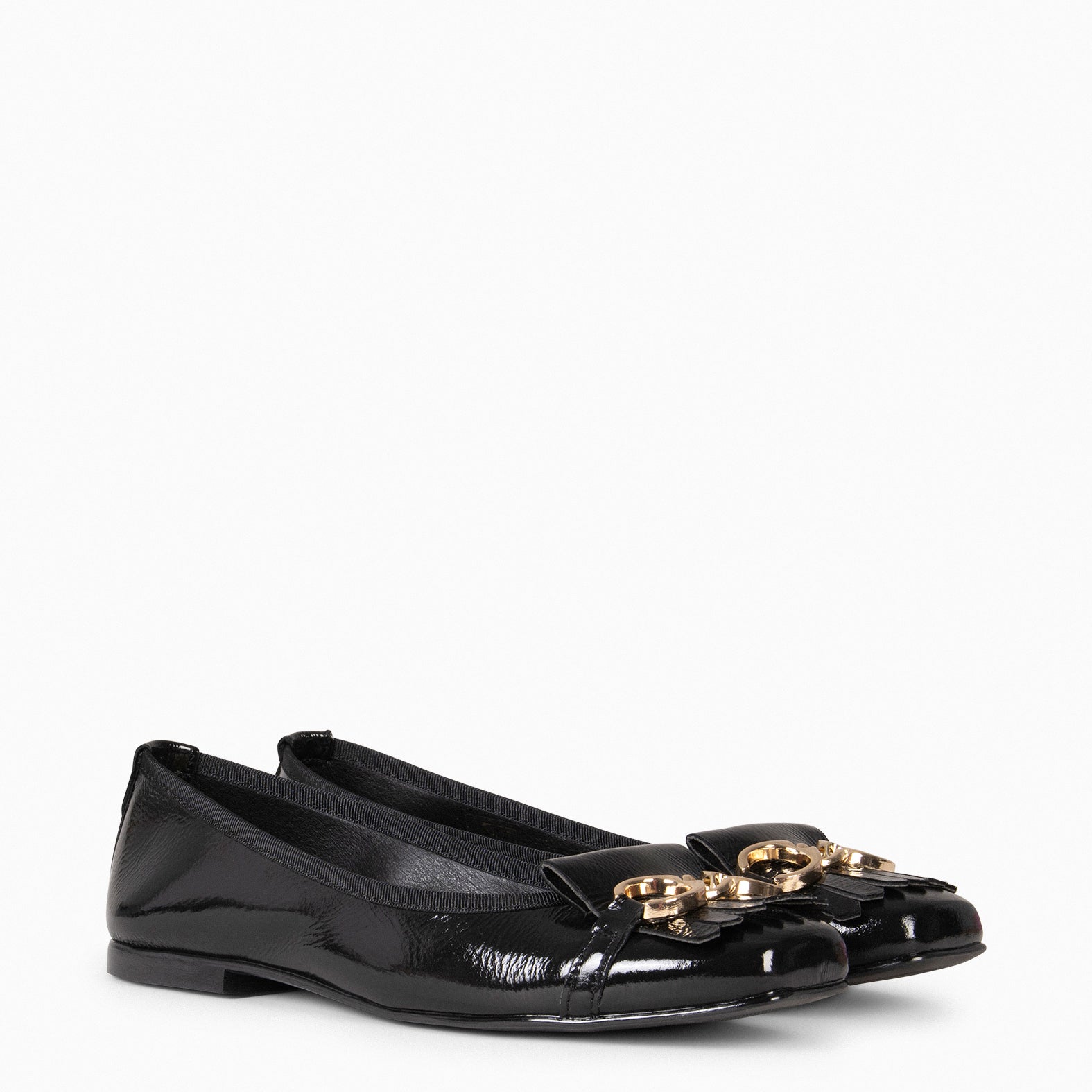 ZOY - Manoletina con puntera cuadrada NEGRO - miMaO ®