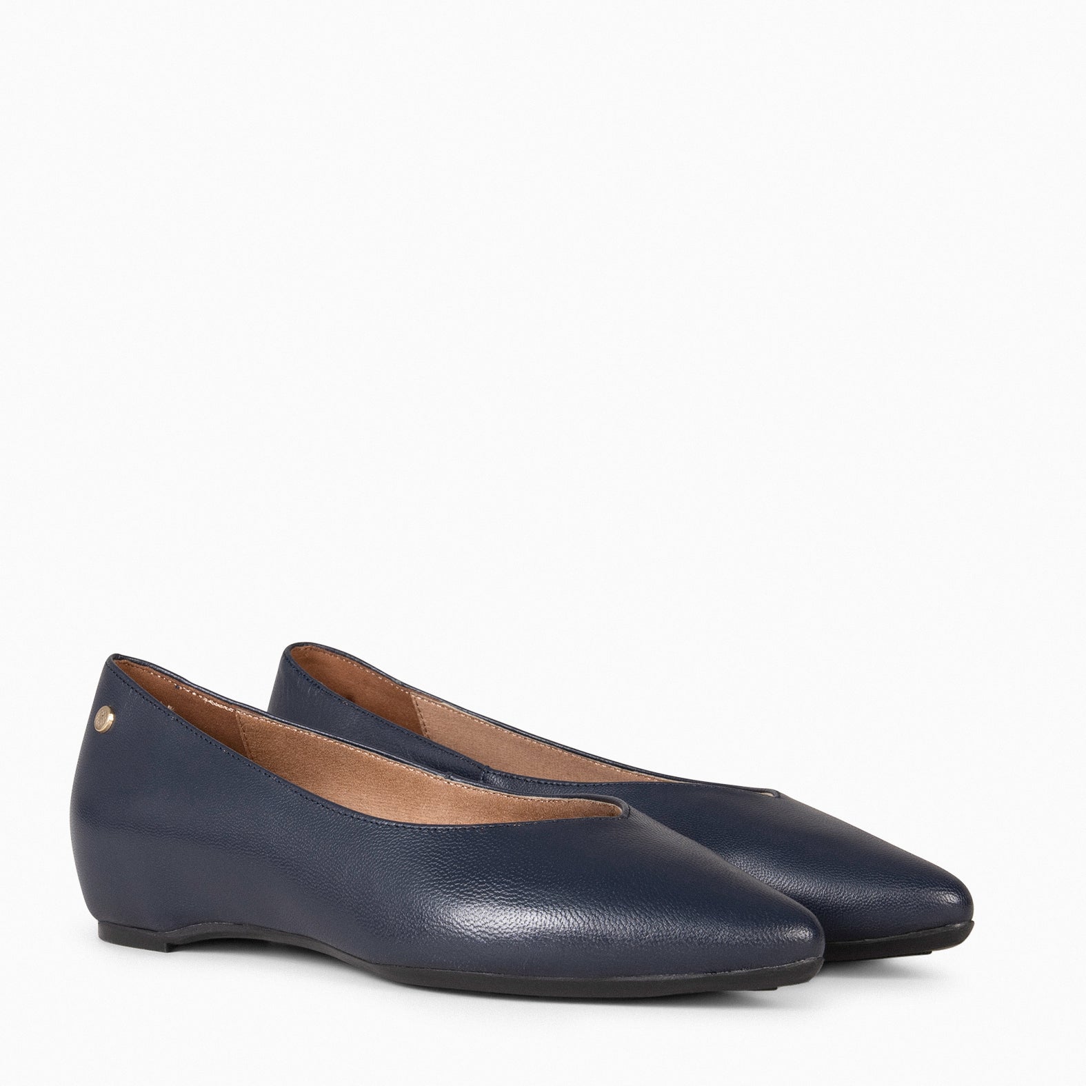 URBAN WEDGE – NAVY shoes with hidden wedge