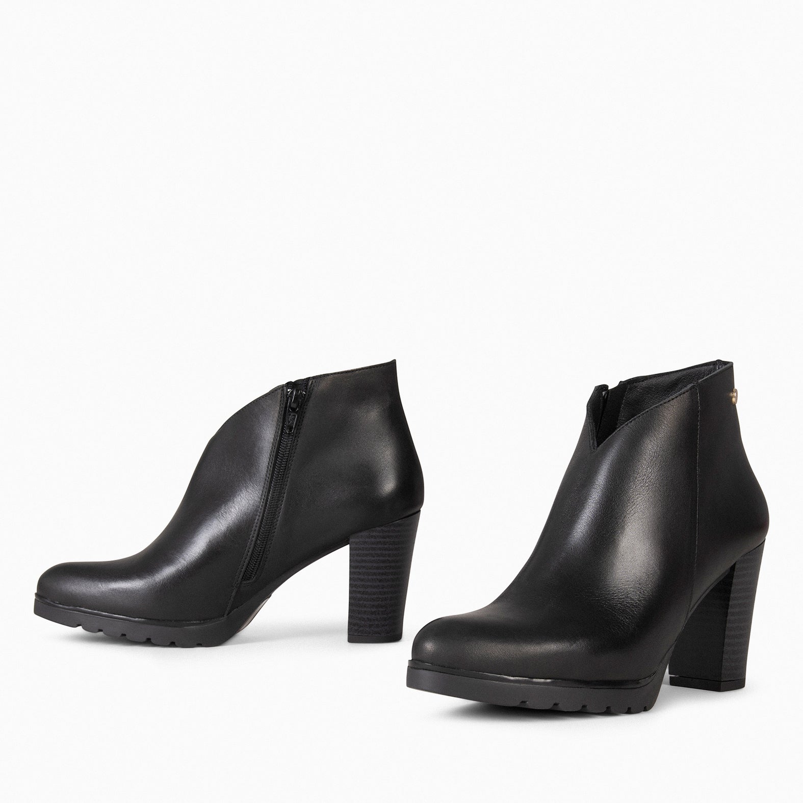 CLASSIC - Botines de Mujer con tacón NEGRO - miMaO ®