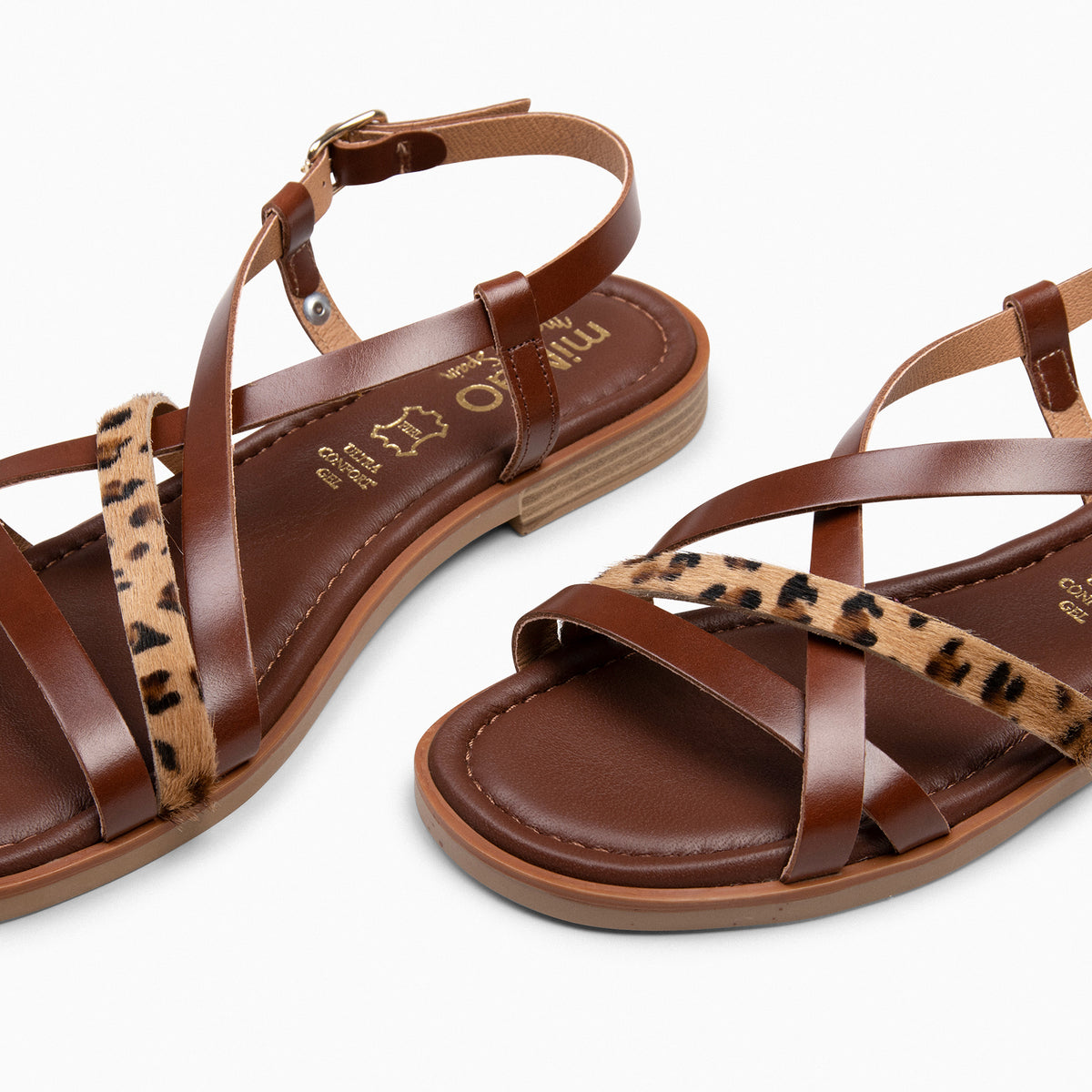 ELVA - ANIMAL PRINT Elegant Flat Sandals 