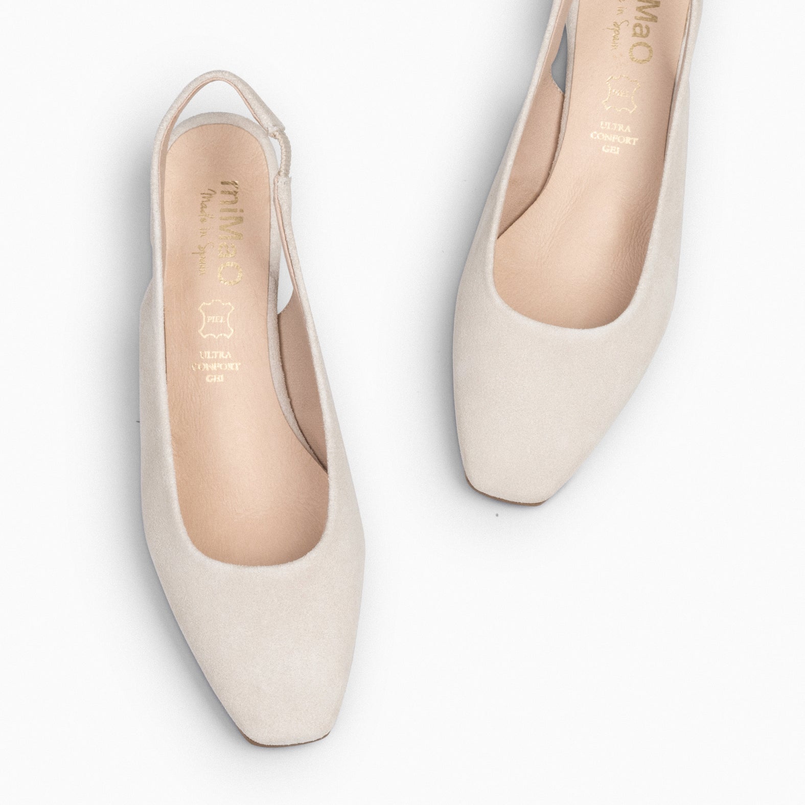URBAN LADY – Zapatos de Tacón Destalonados BEIGE - miMaO ®