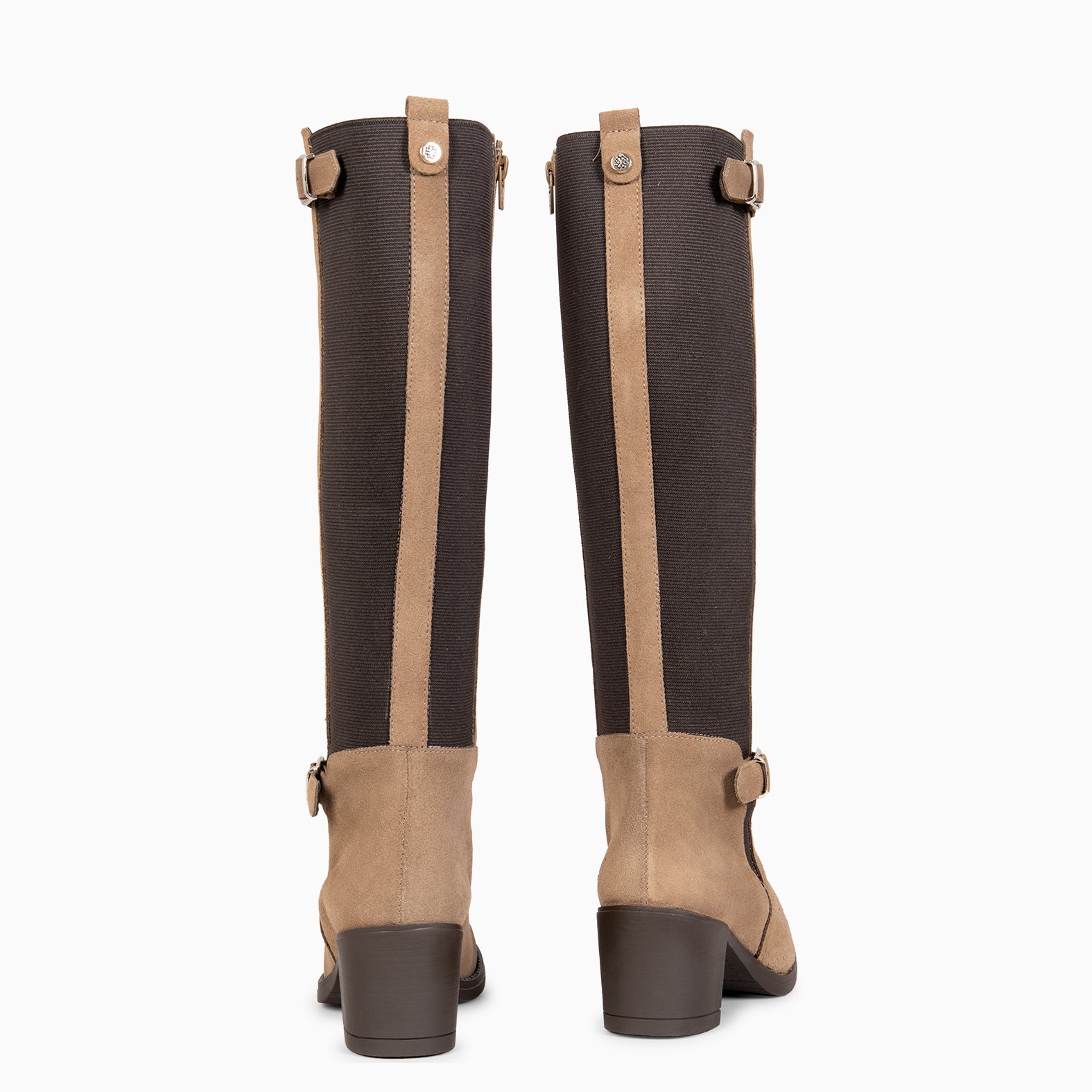 SENA – TAUPE Boots with elastic shaft