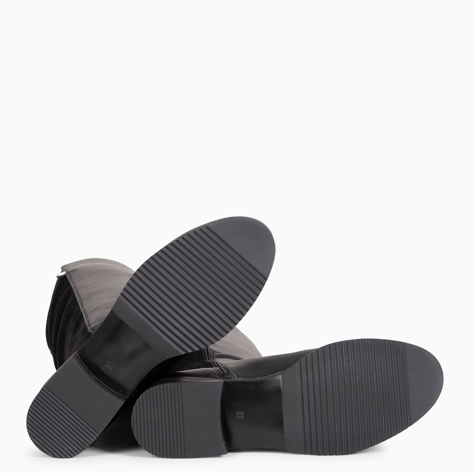 LIA - Bota alta de piel NEGRO - miMaO ®