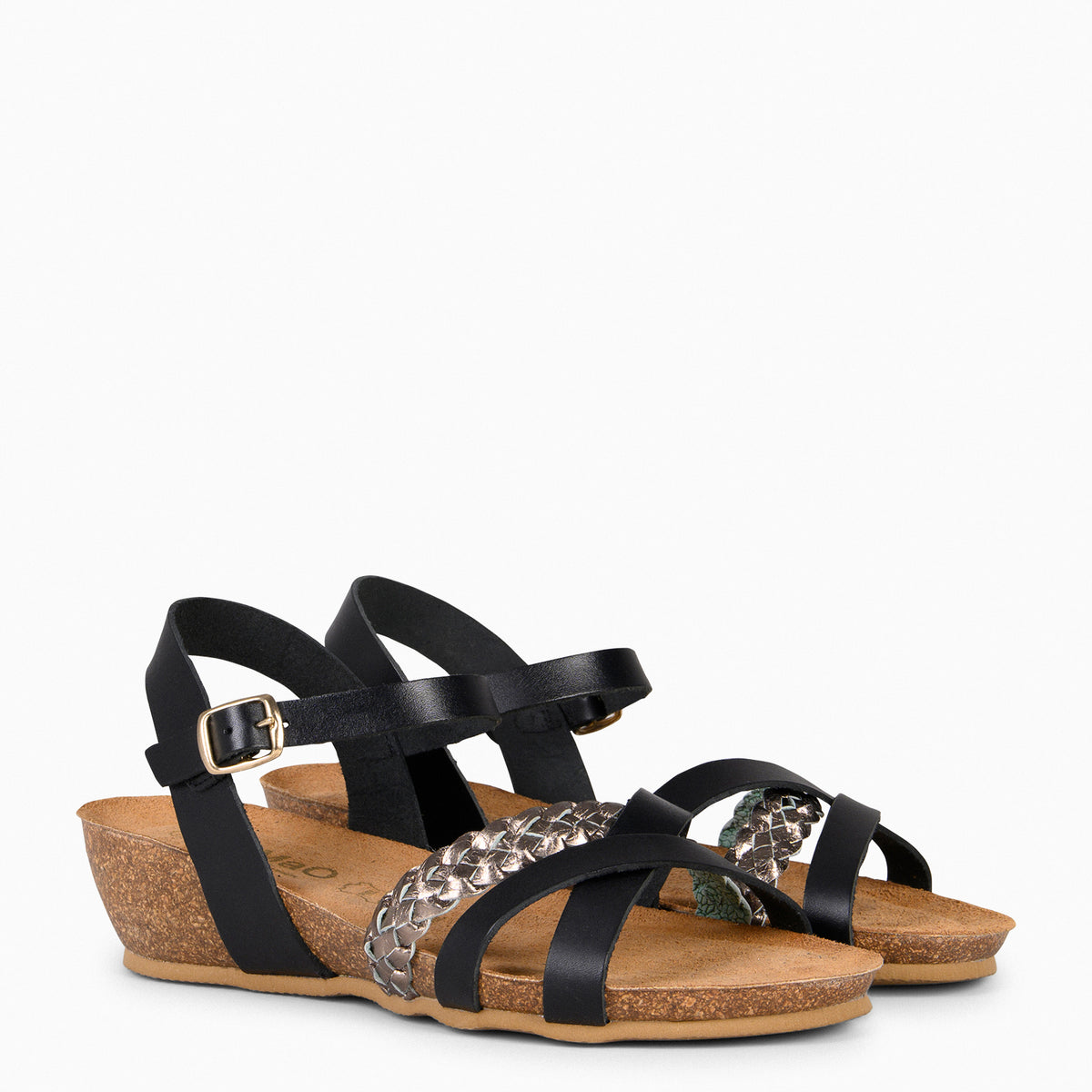 CALATEA - Sandalias BIO de mujer NEGRO