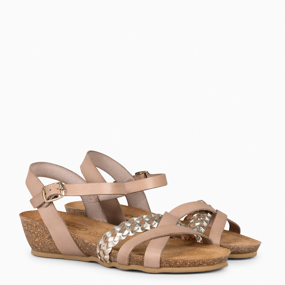 CALATEA - Sandalias BIO de mujer TAUPE