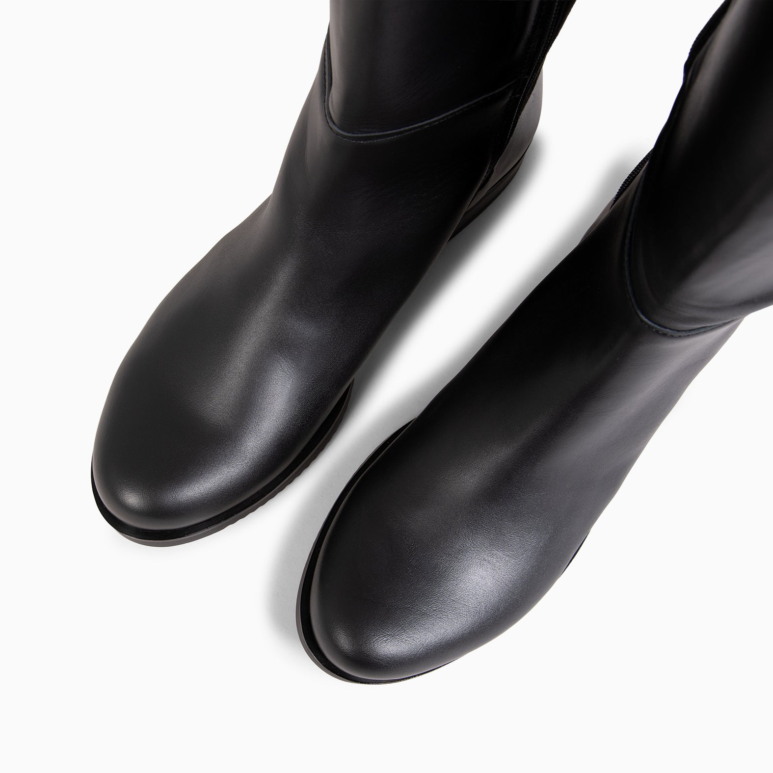 LIA - Bota alta de piel NEGRO - miMaO ®