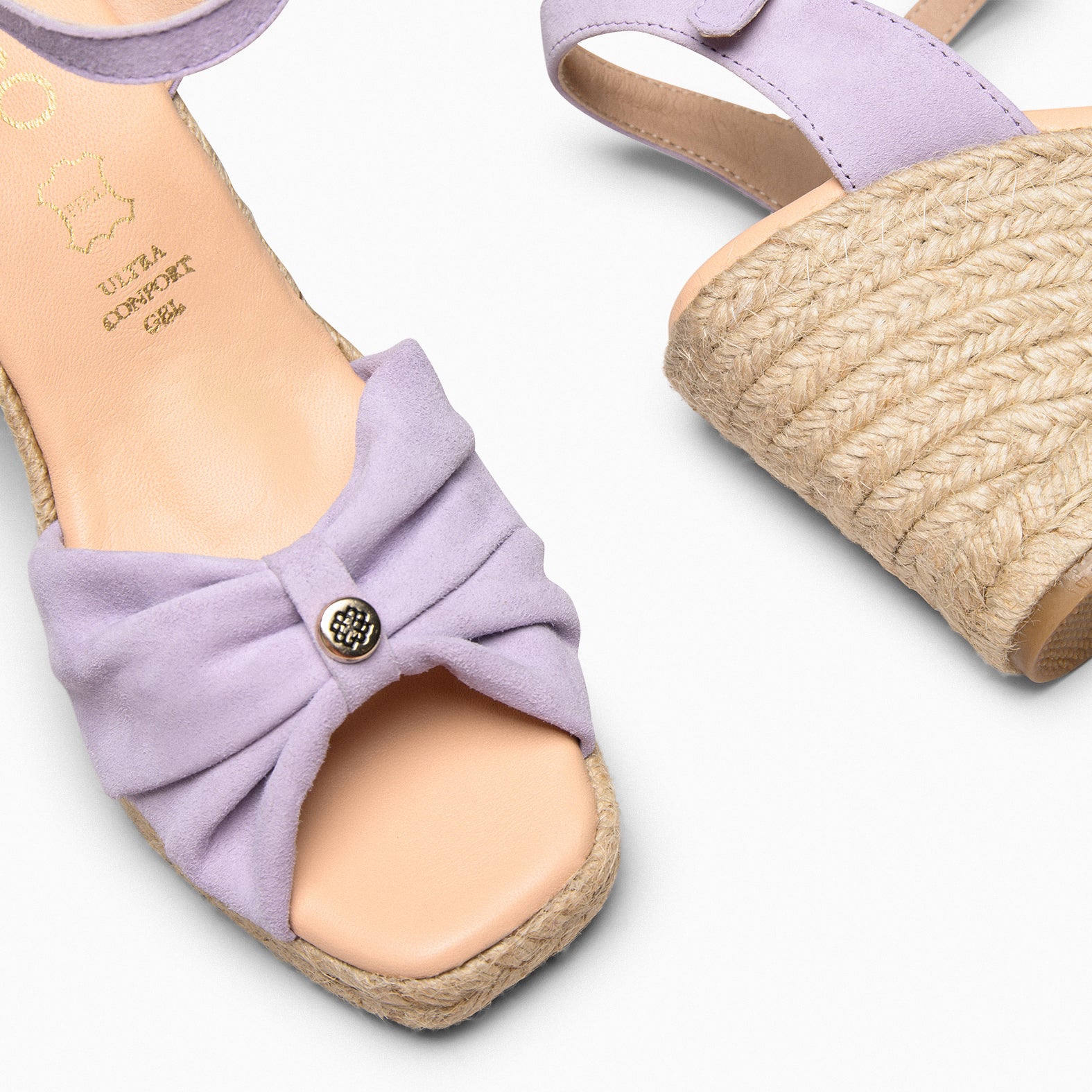 MIRASOL – Cuñas altas de esparto MALVA