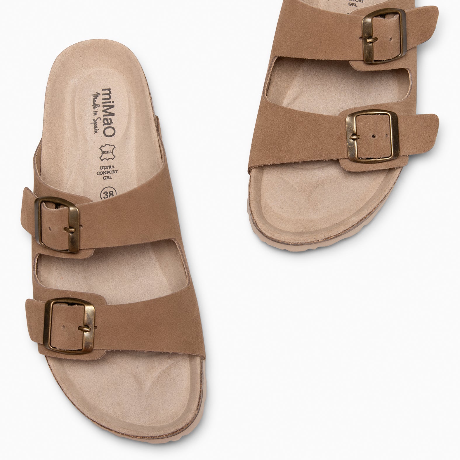 BORA - Sandalia tipo chancla MARRON - miMaO ®