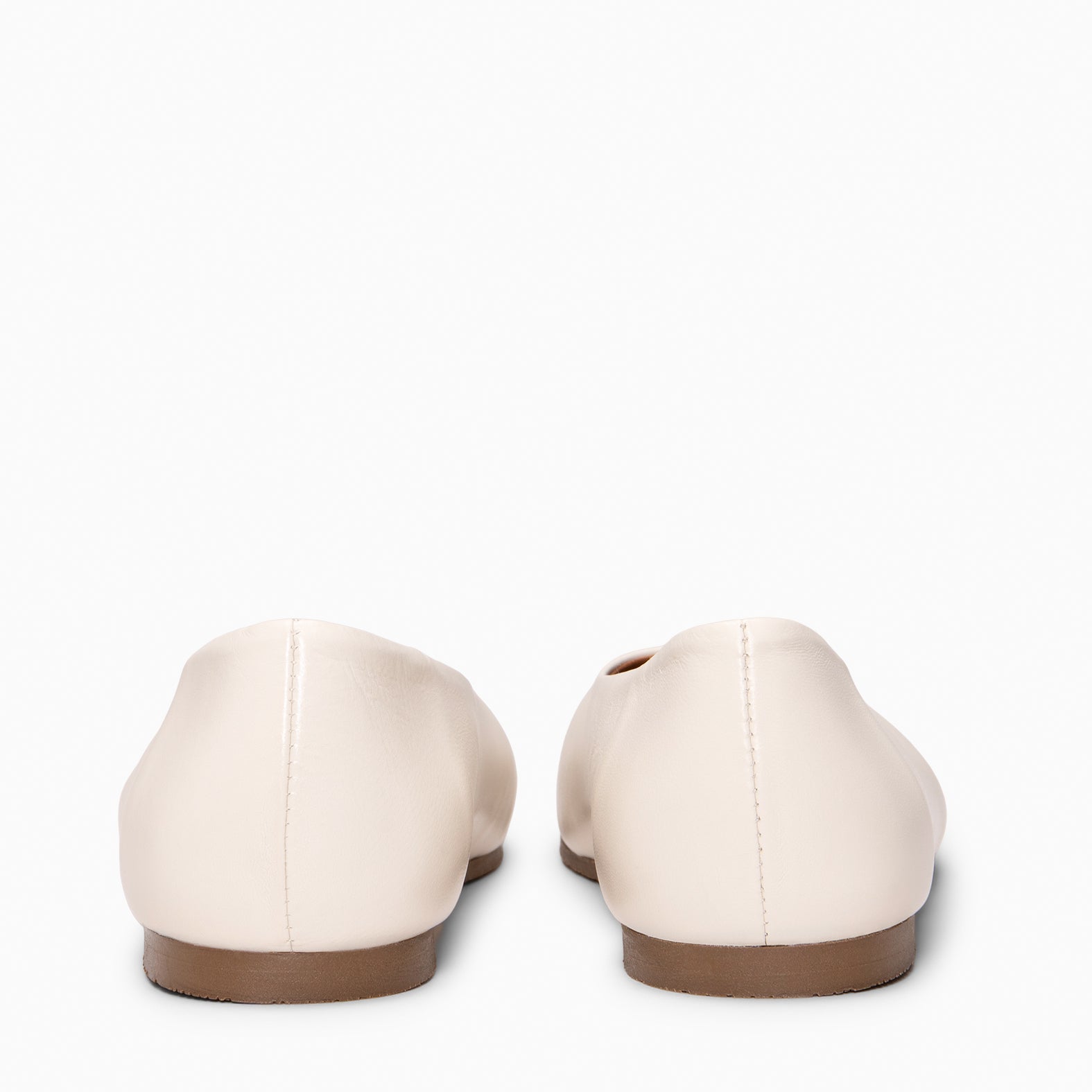 CALA - WHITE Baresoft leather ballerinas