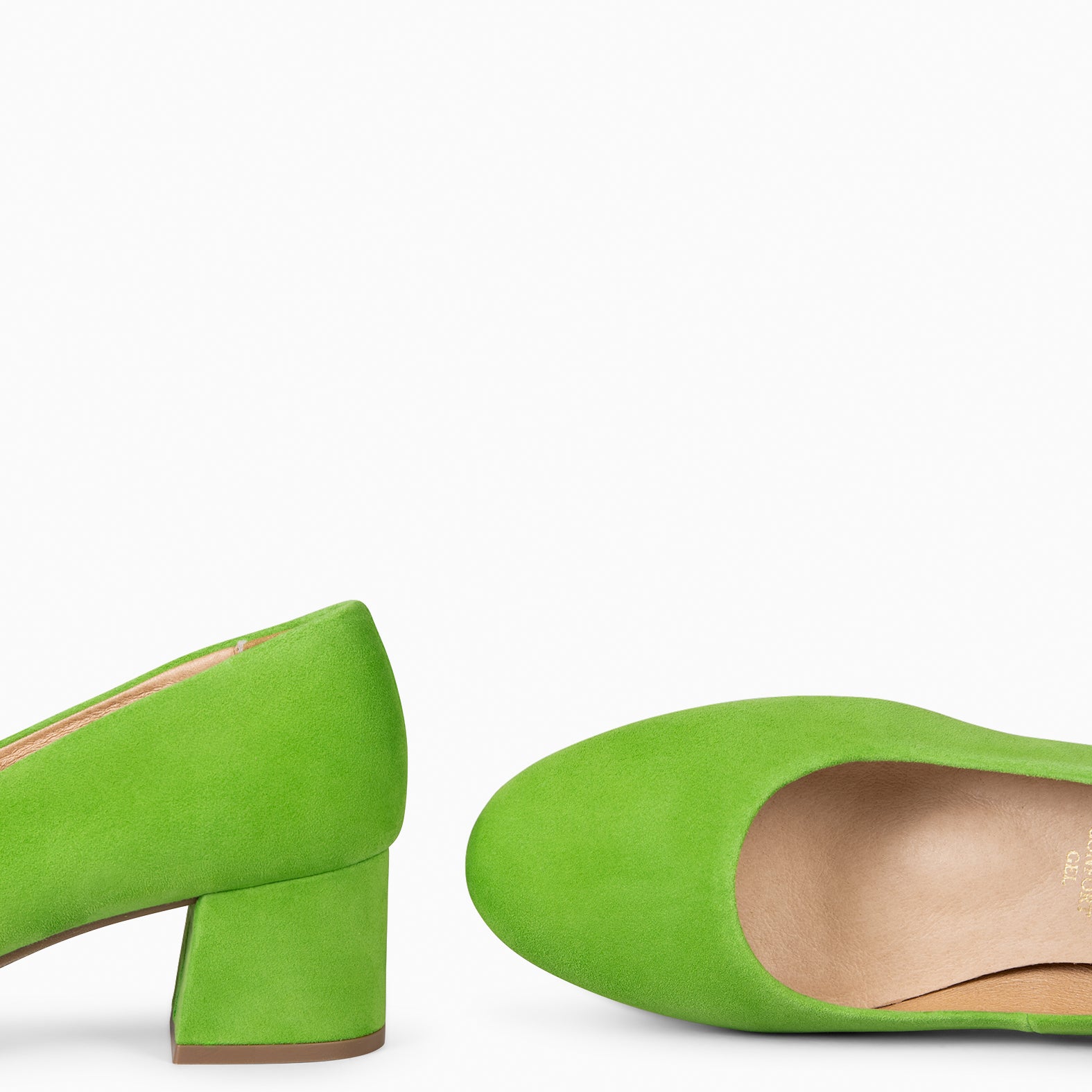 URBAN REDONDO - Zapatos de tacón bajo de ante VERDE - miMaO ®