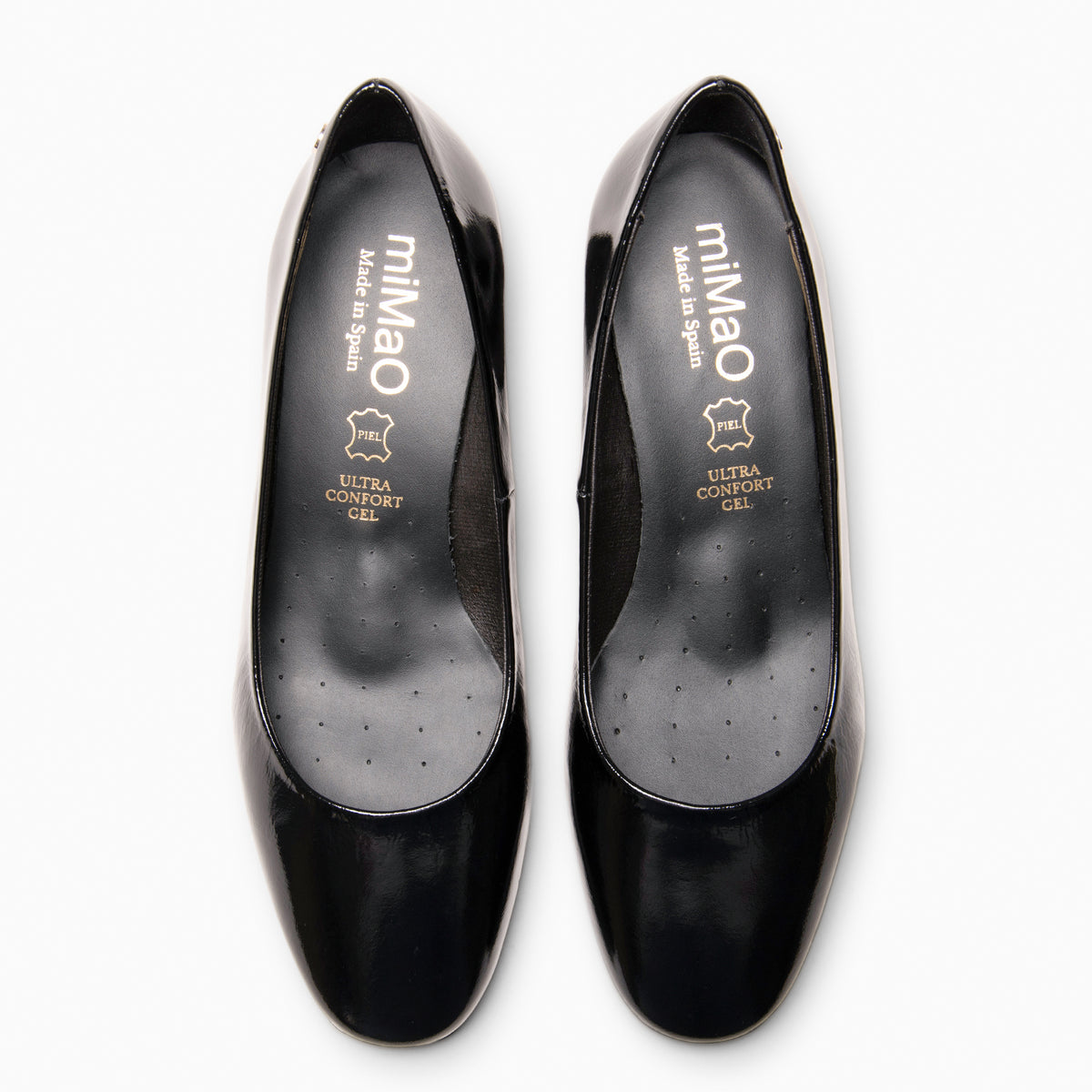 SUSY - Zapato de tacón medio texturizado NEGRO
