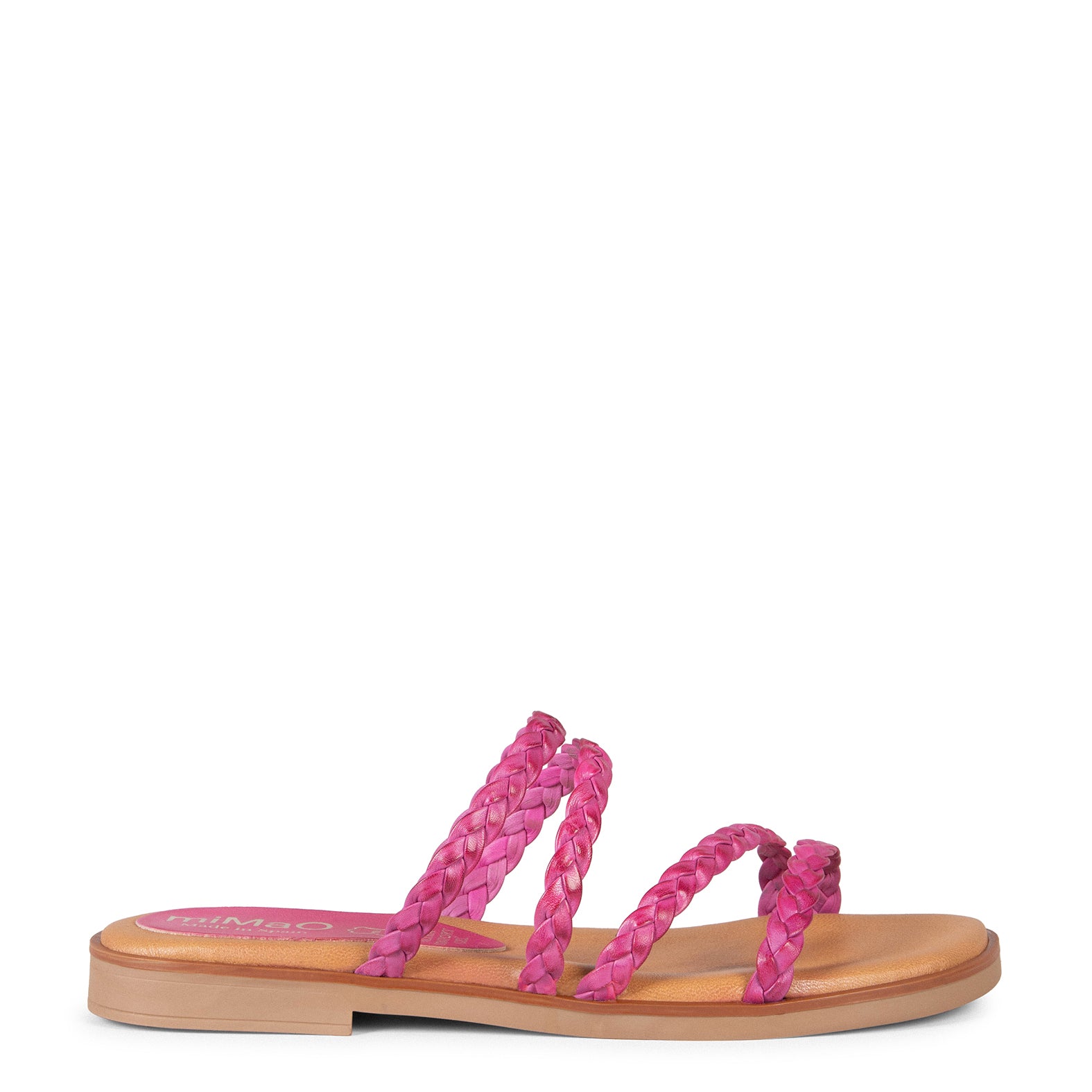 HIDRA - Sandalias planas trenzadas FUCSIA - miMaO ®