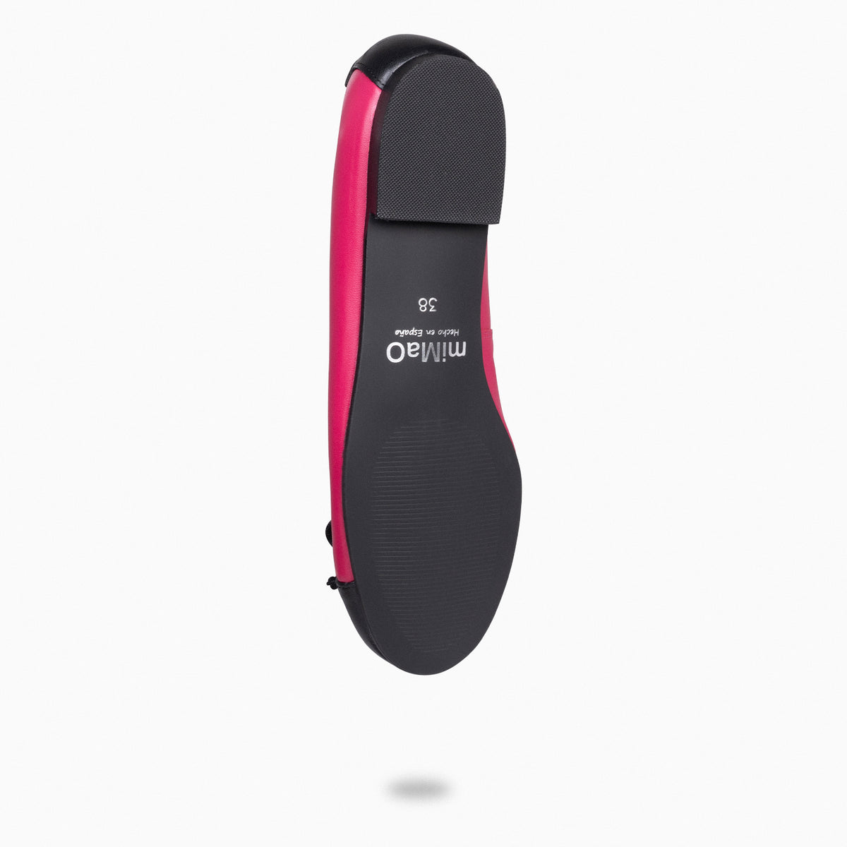 NICOLLE – FUCHSIA ballerina with black toe