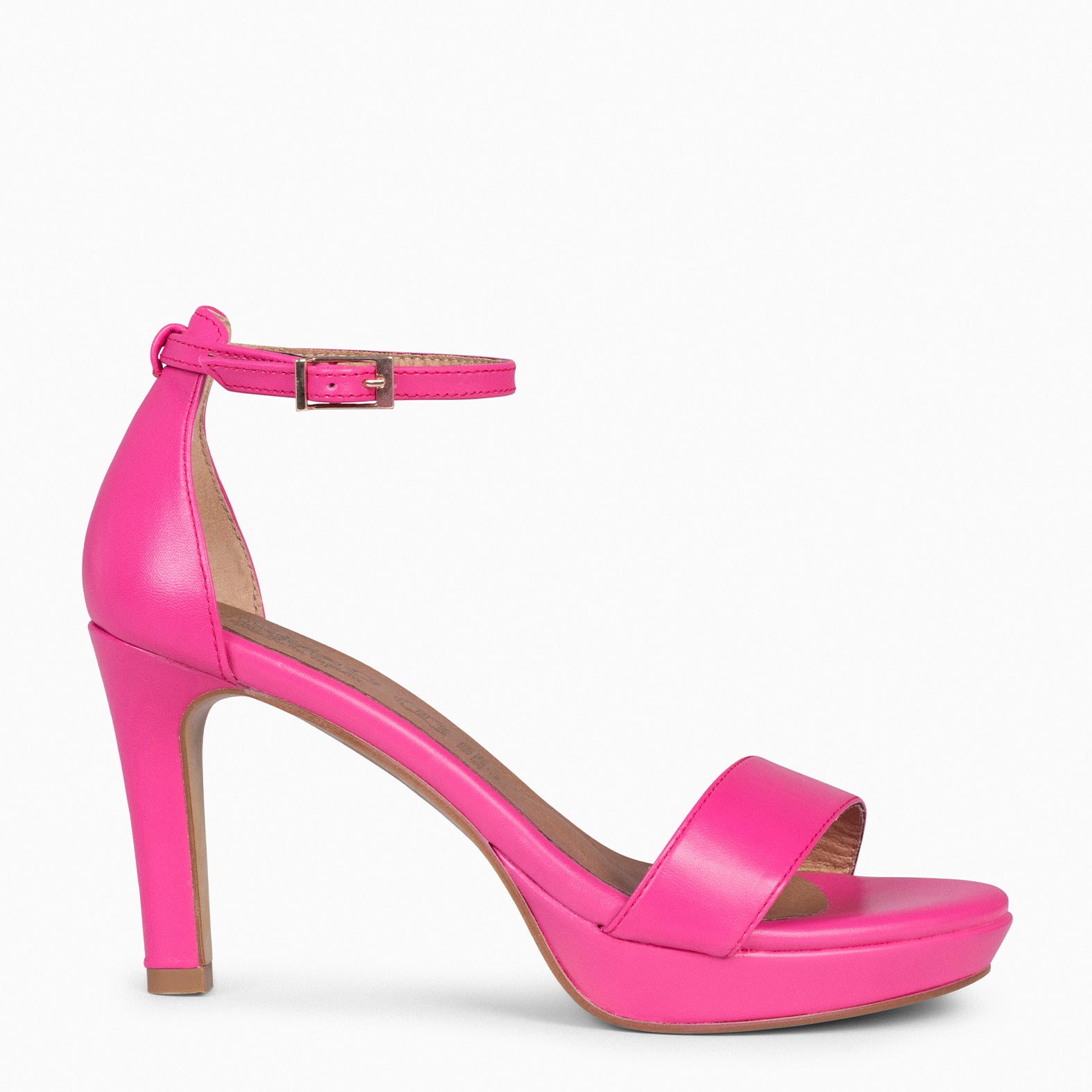FIESTA – Sandalias de tacón alto y plataforma FUCSIA