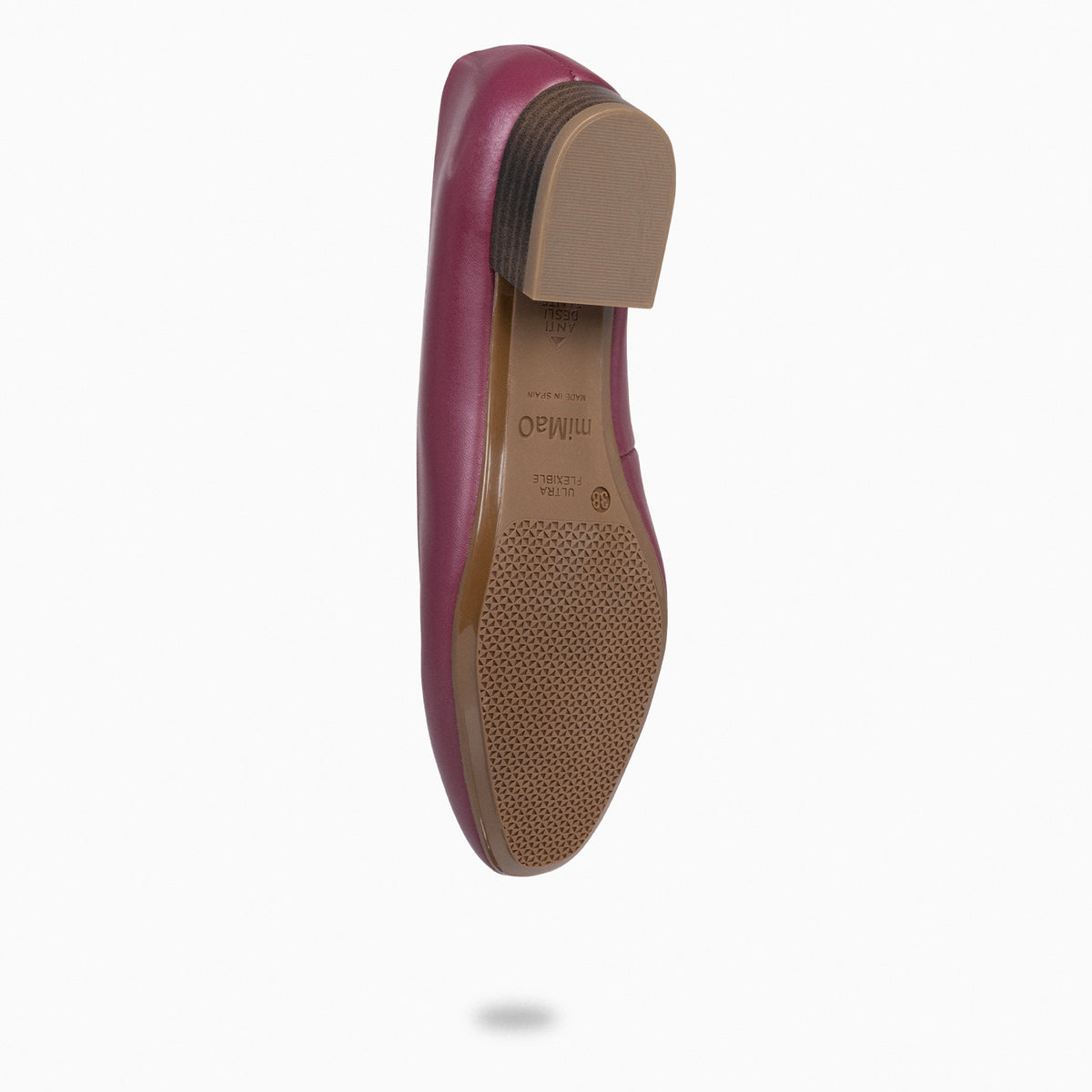 URBAN XS - Zapatos de tacón bajo de napa GRANATE