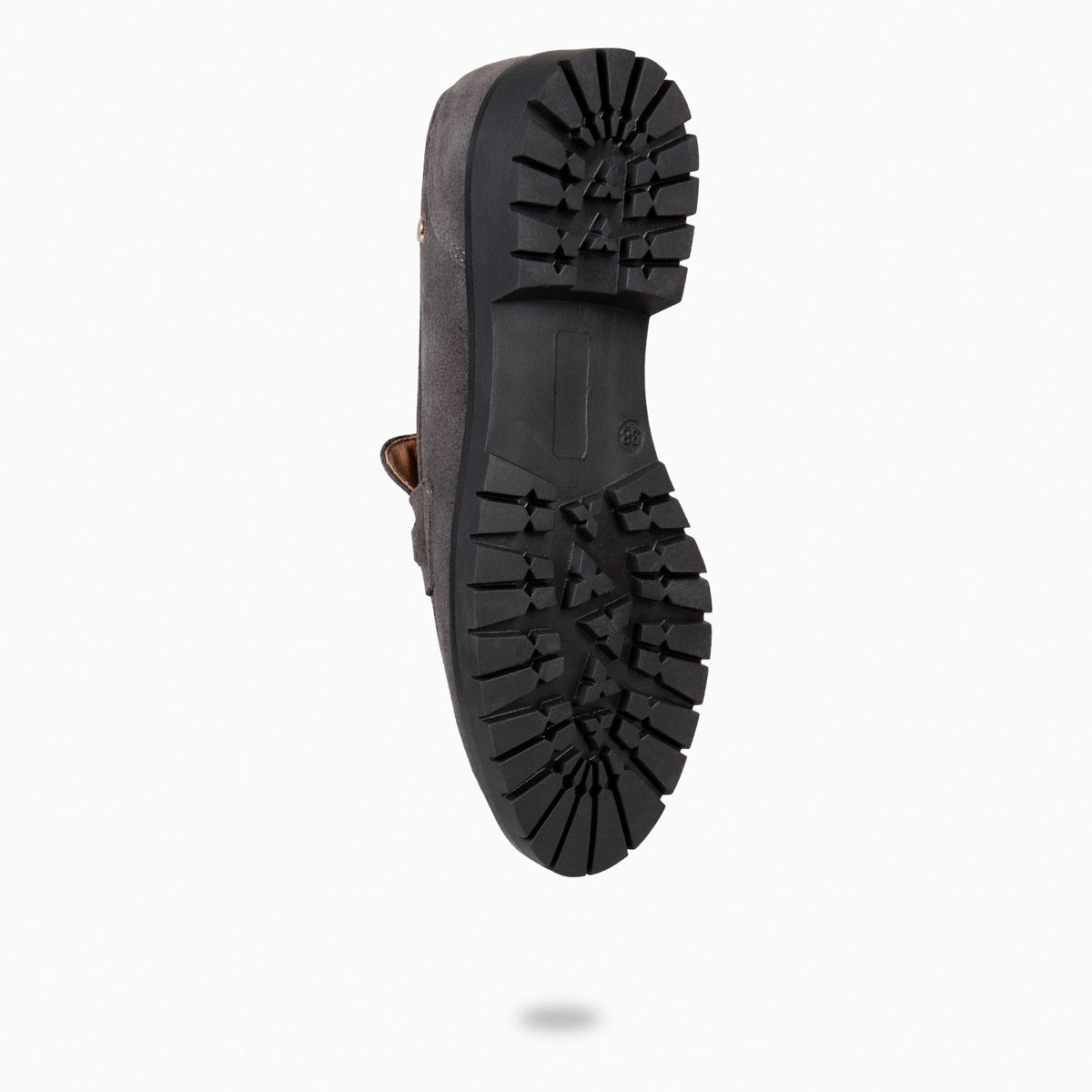 TREVILLA - Mocasín con aplique metálico GRIS - miMaO ®