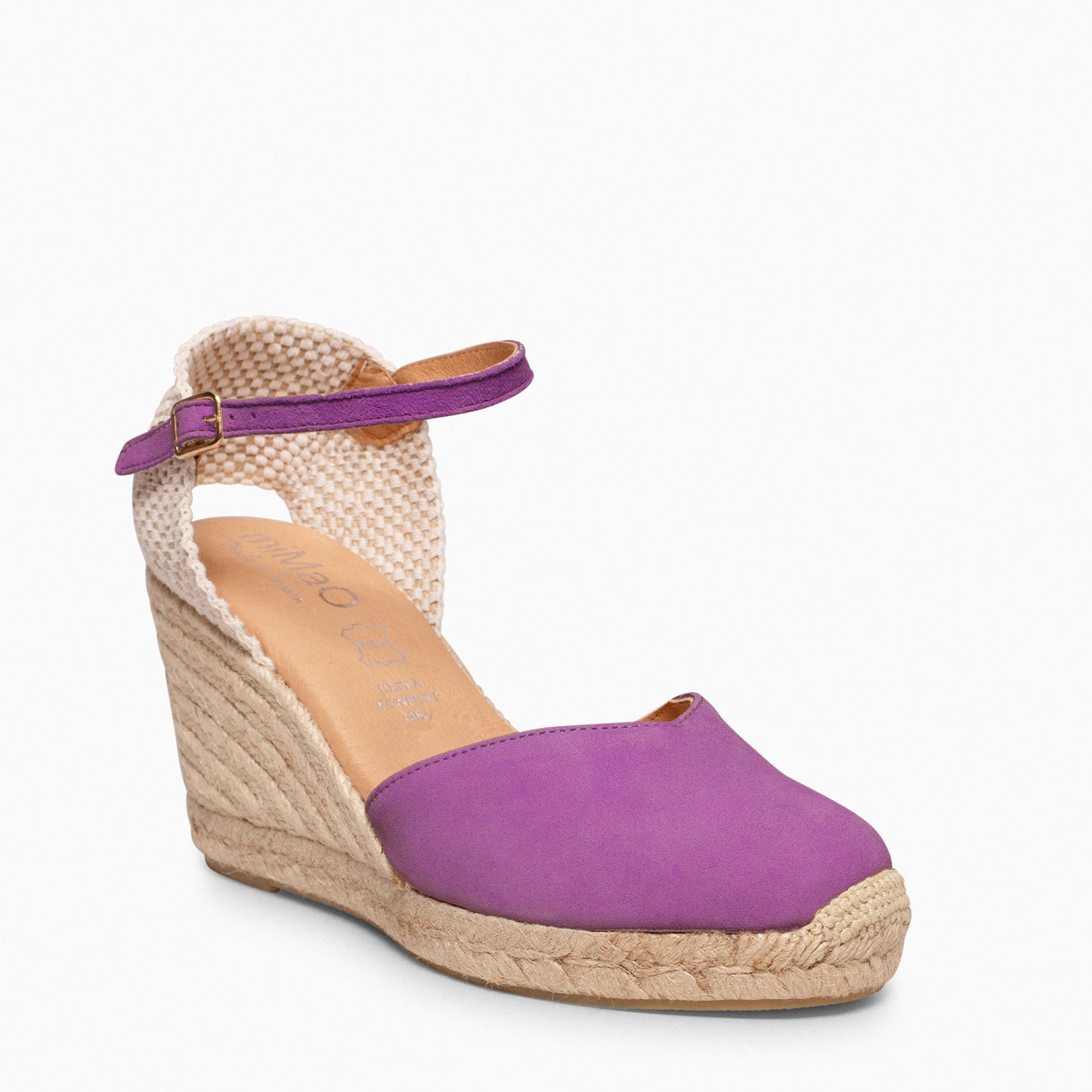 NERJA – Cuñas altas de esparto MORADO - miMaO ®