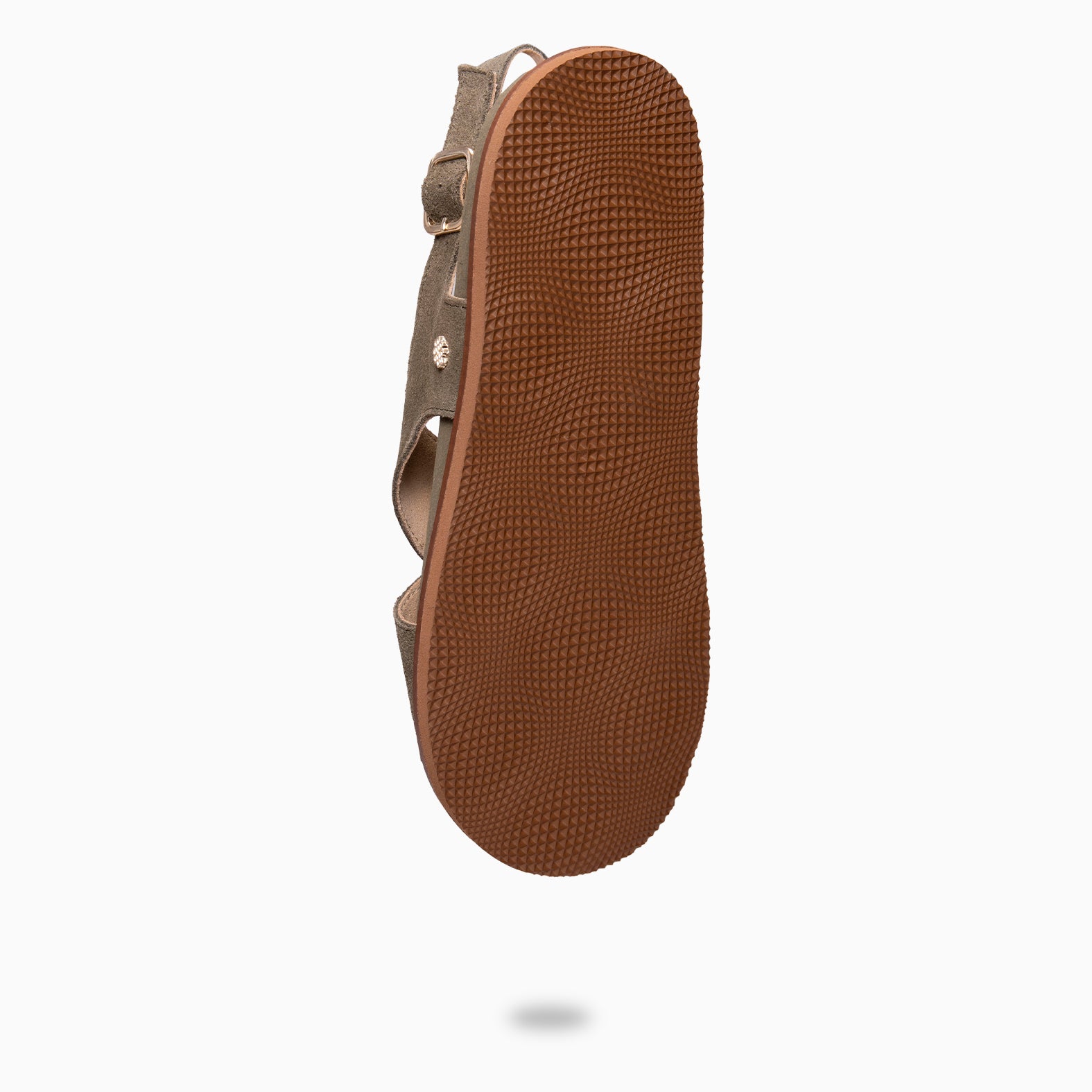 COIBA - Sandales claquettes en daim KAKI