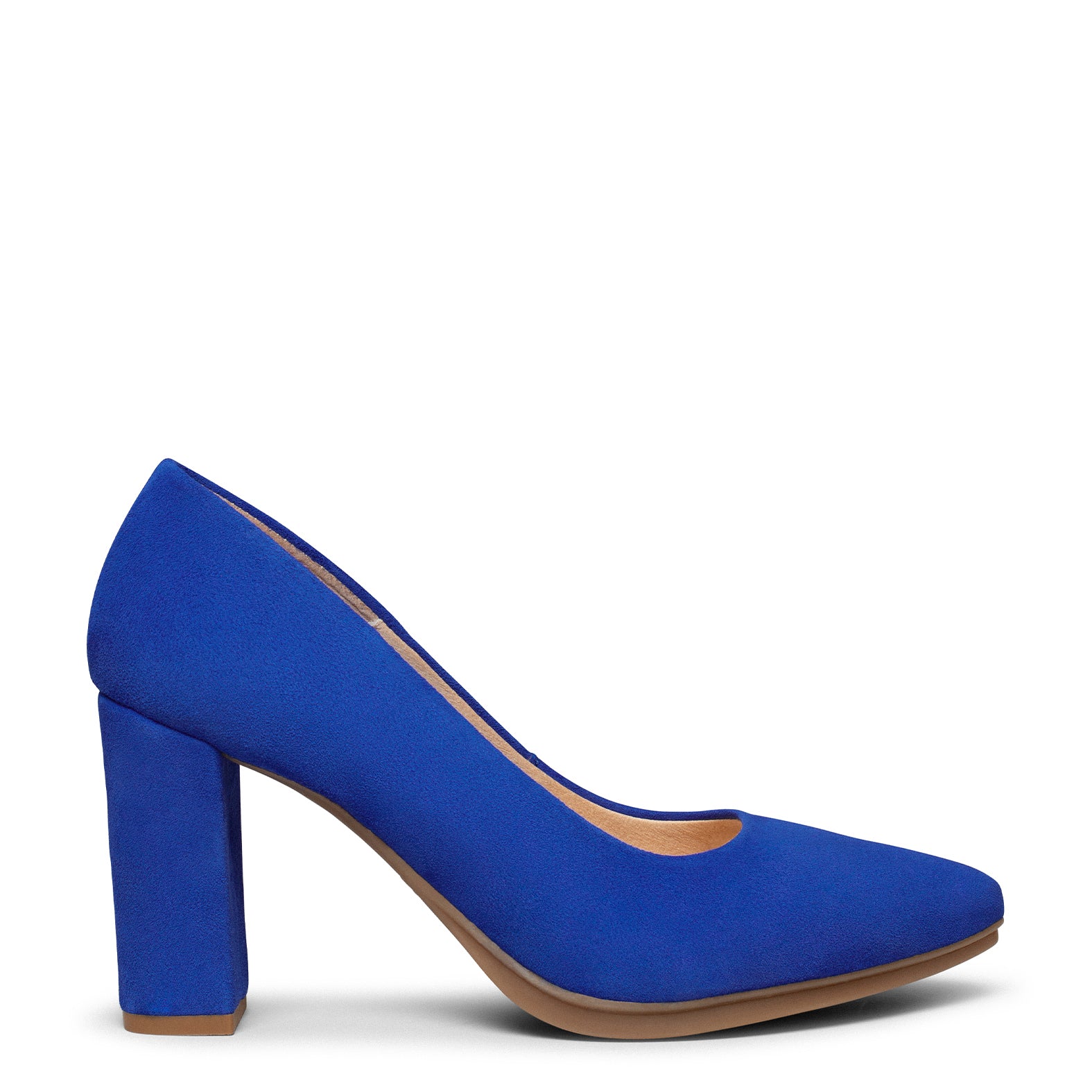 URBAN – Zapatos de tacón alto de ante AZUL ELÉCTRICO - miMaO ®