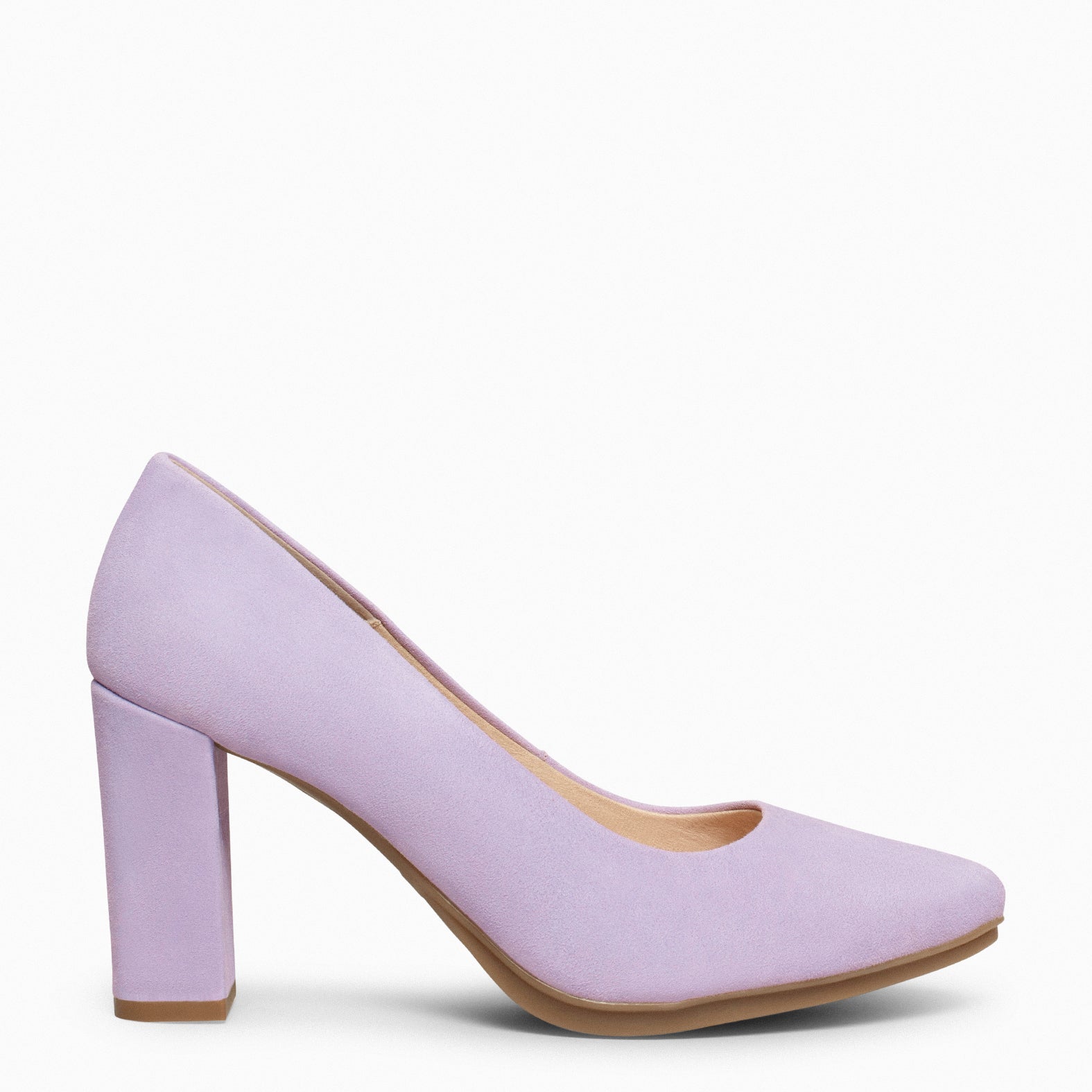 URBAN – Zapatos de tacón alto de ante LILA - miMaO ®
