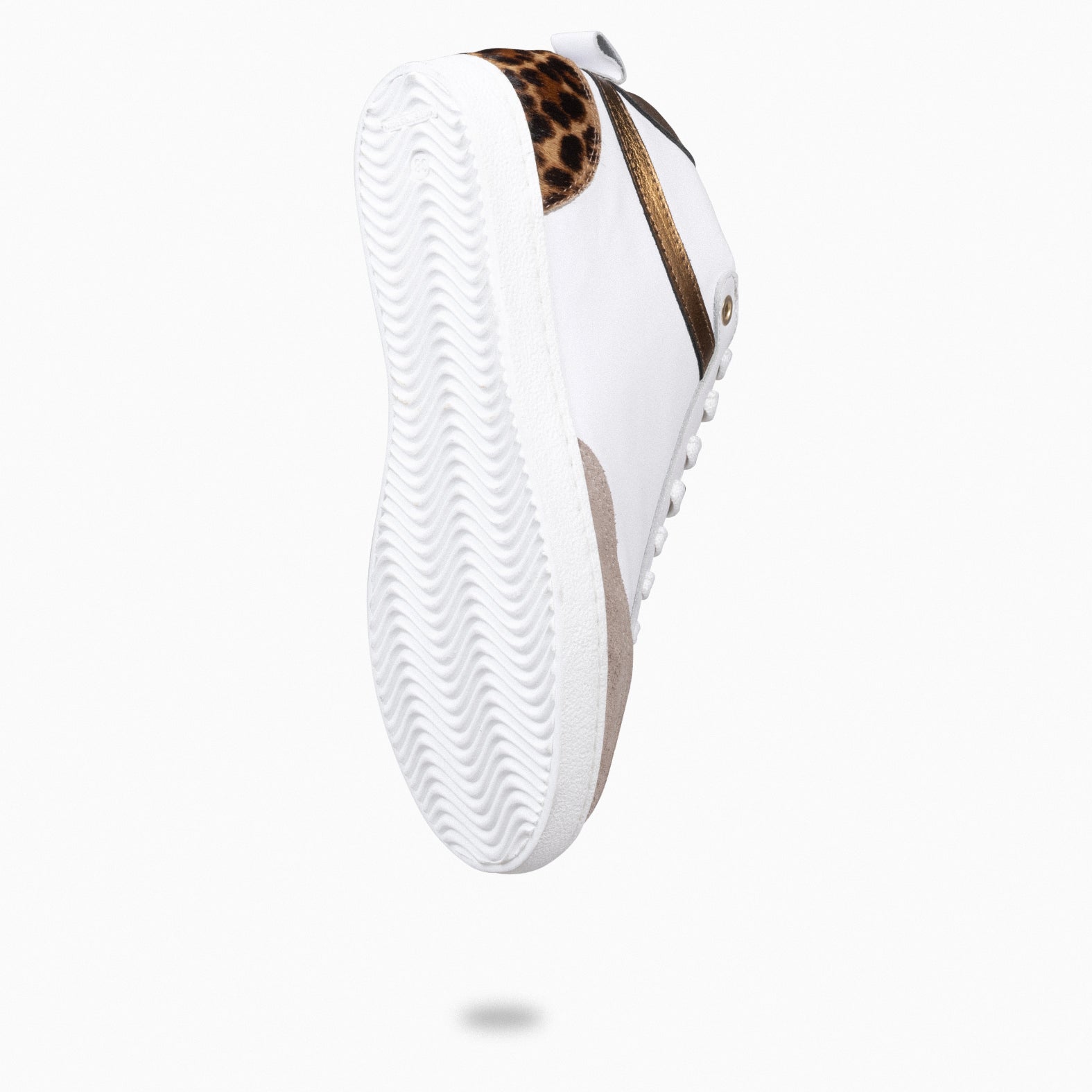 RACHEL - Zapatillas blancas con cuña interior mujer LEOPARDO - miMaO ®