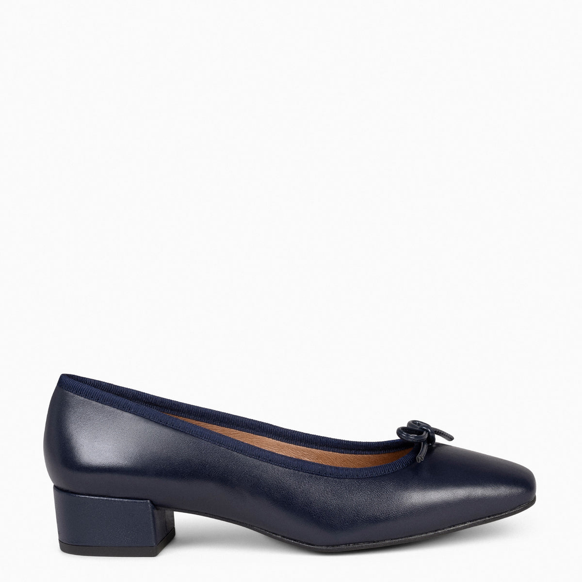 OPERA – NAVY ballerina with heel