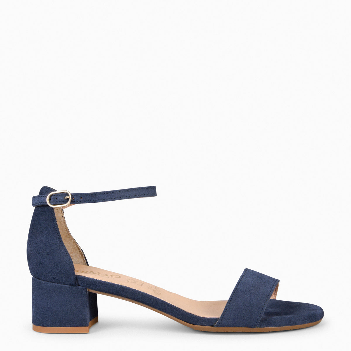 BEATRIZ – Sandalias de tacón ancho MARINO