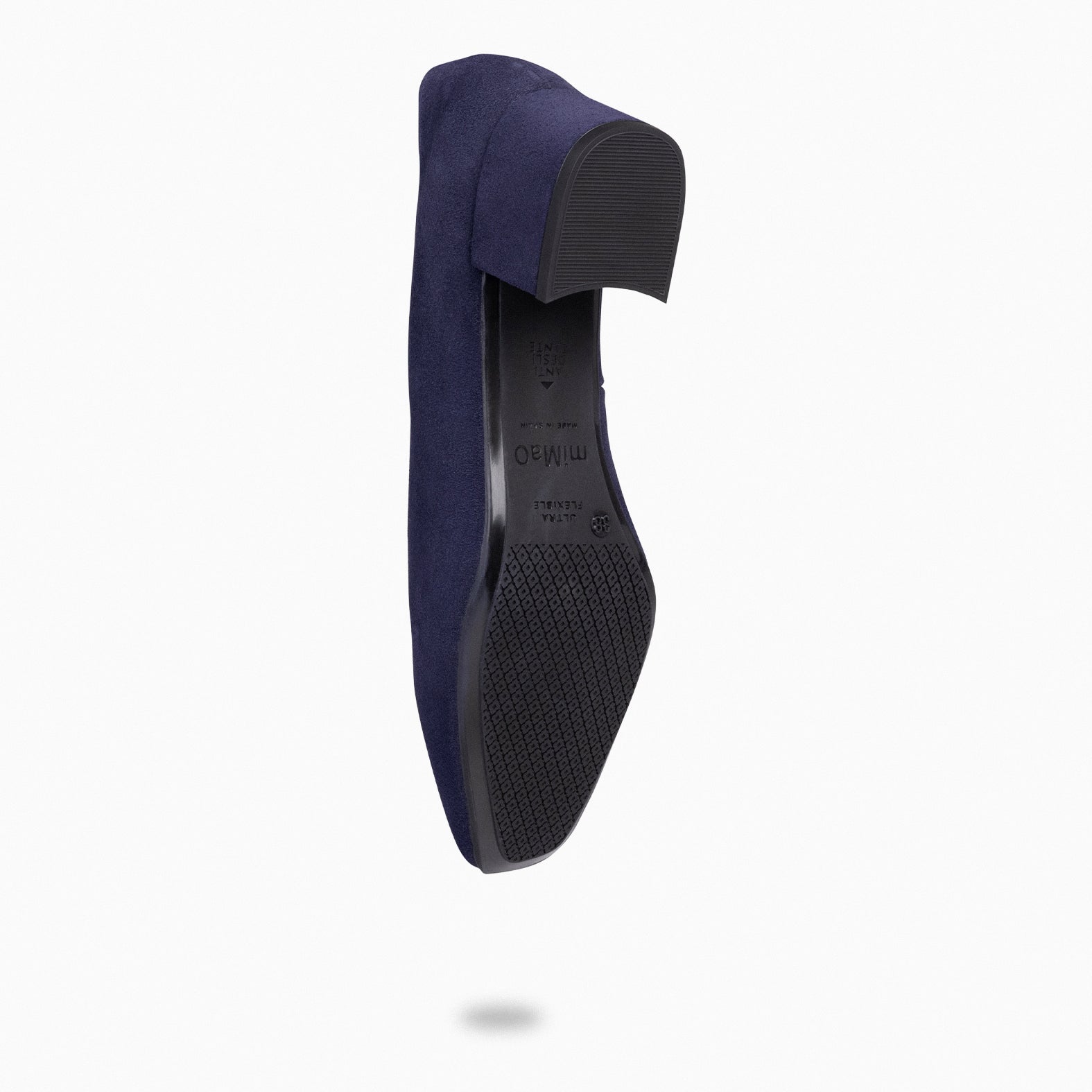 URBAN LADY – NAVY suede leather low heels 