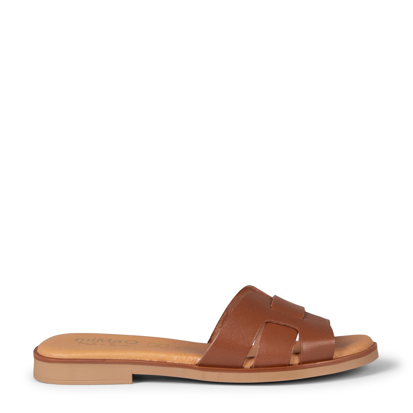 SIWA - Sandalia de piel MARRON