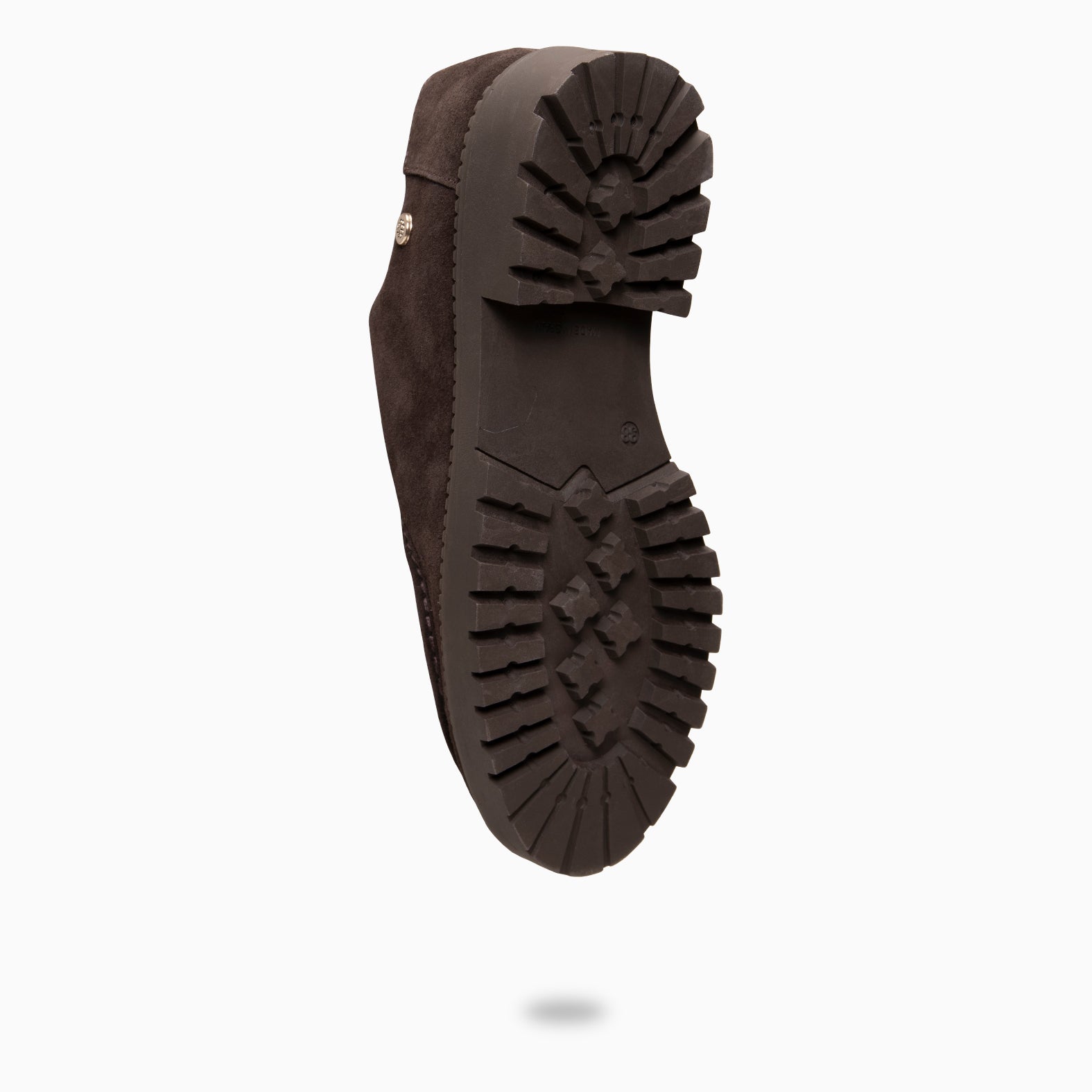 YALE – Mocasín con suela track con cordones MARRON
