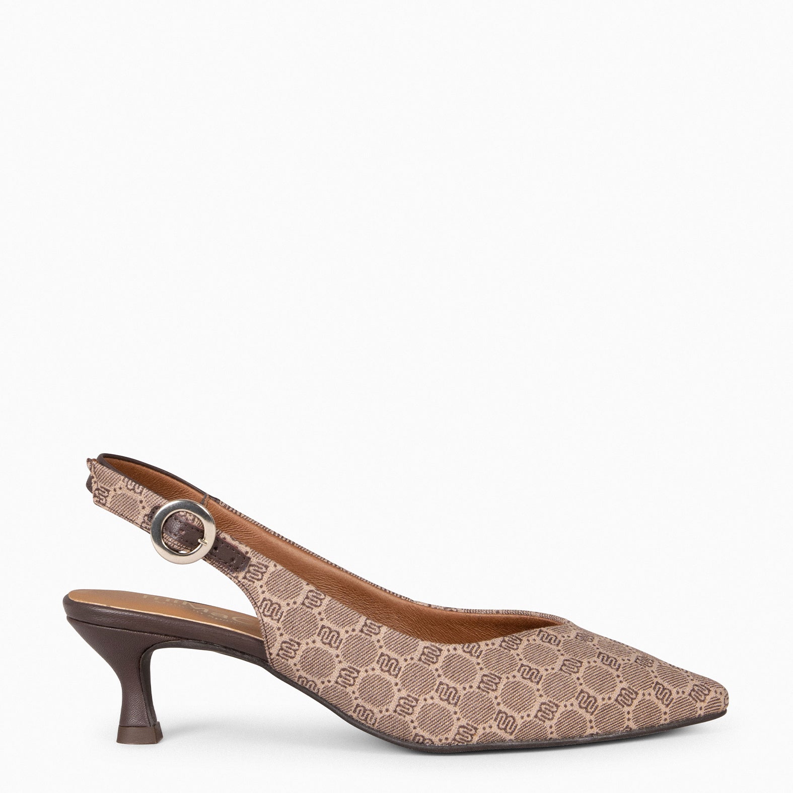 ANGIE - Zapatos de tacón destalonado MARRON - miMaO ®
