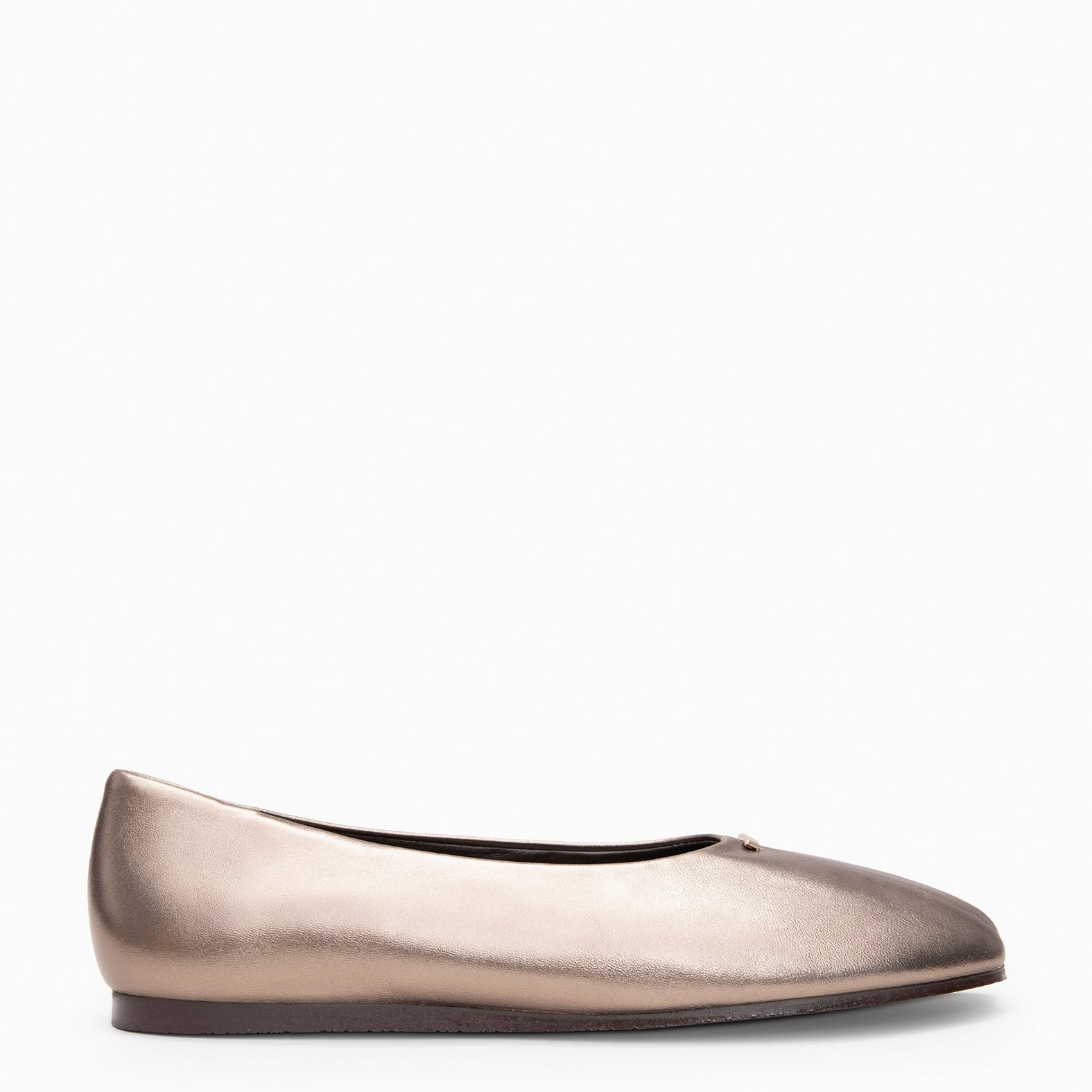 CALA - Ballerines Baresoft en cuir DORÉ