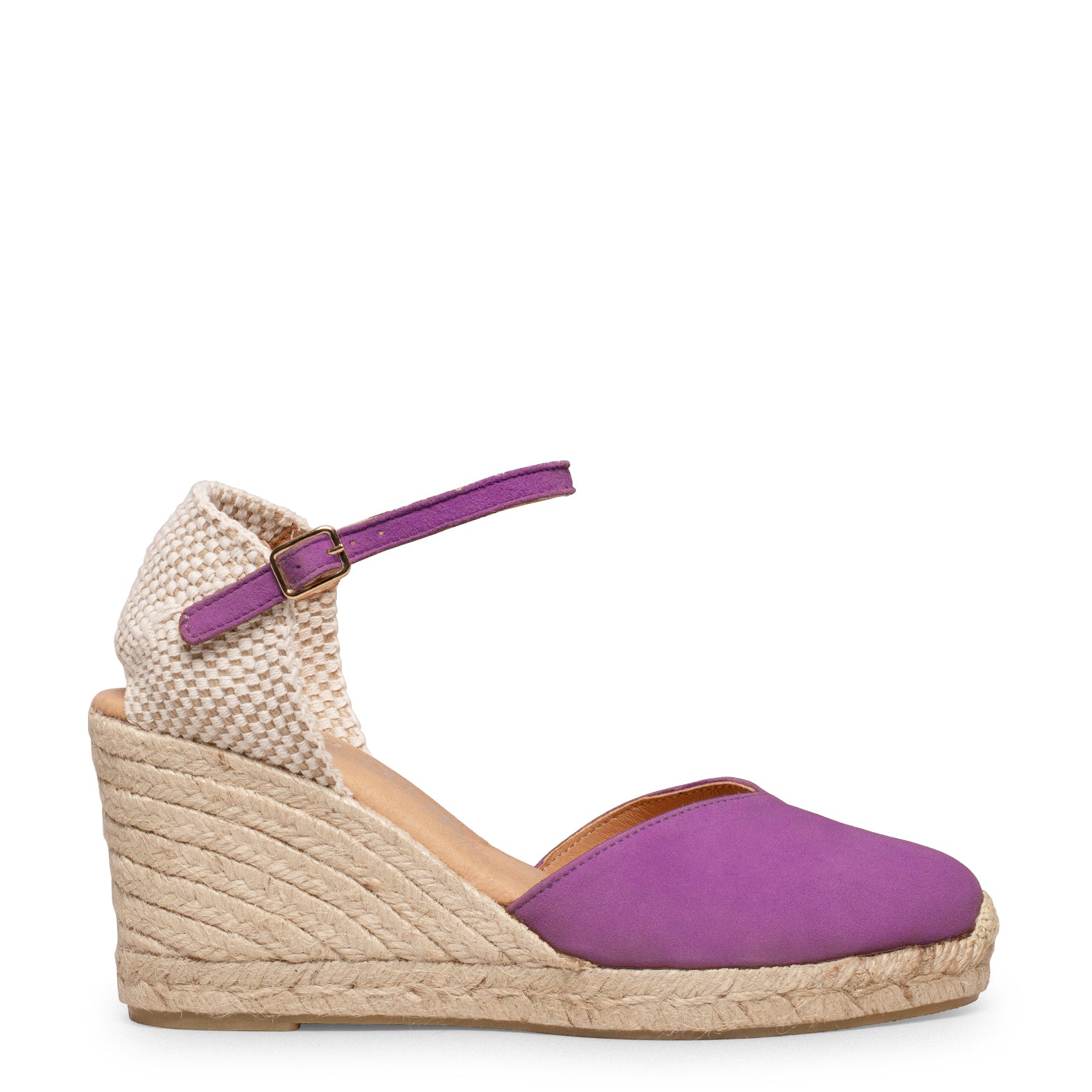 NERJA – Cuñas altas de esparto MORADO - miMaO ®