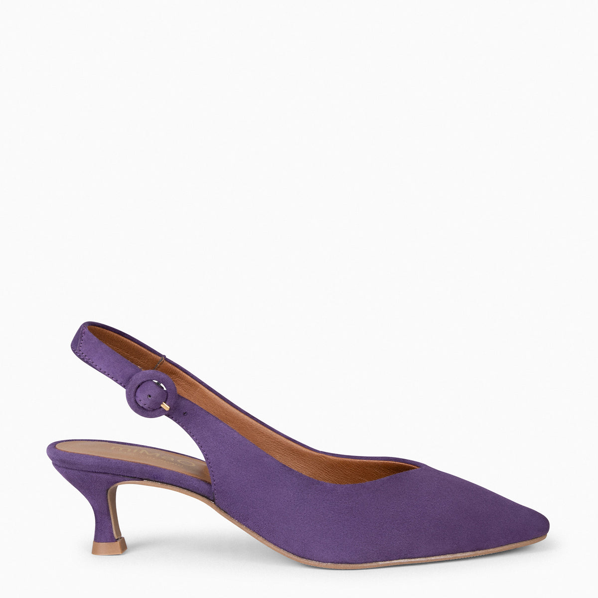 CARMEN – PURPLE low heel slingback