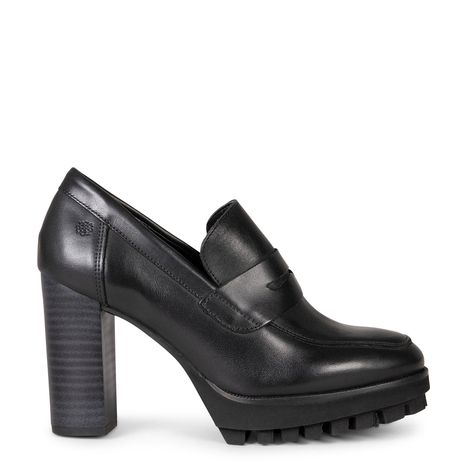 TREND – Mocasín con tacón y plataforma NEGRO - miMaO ®