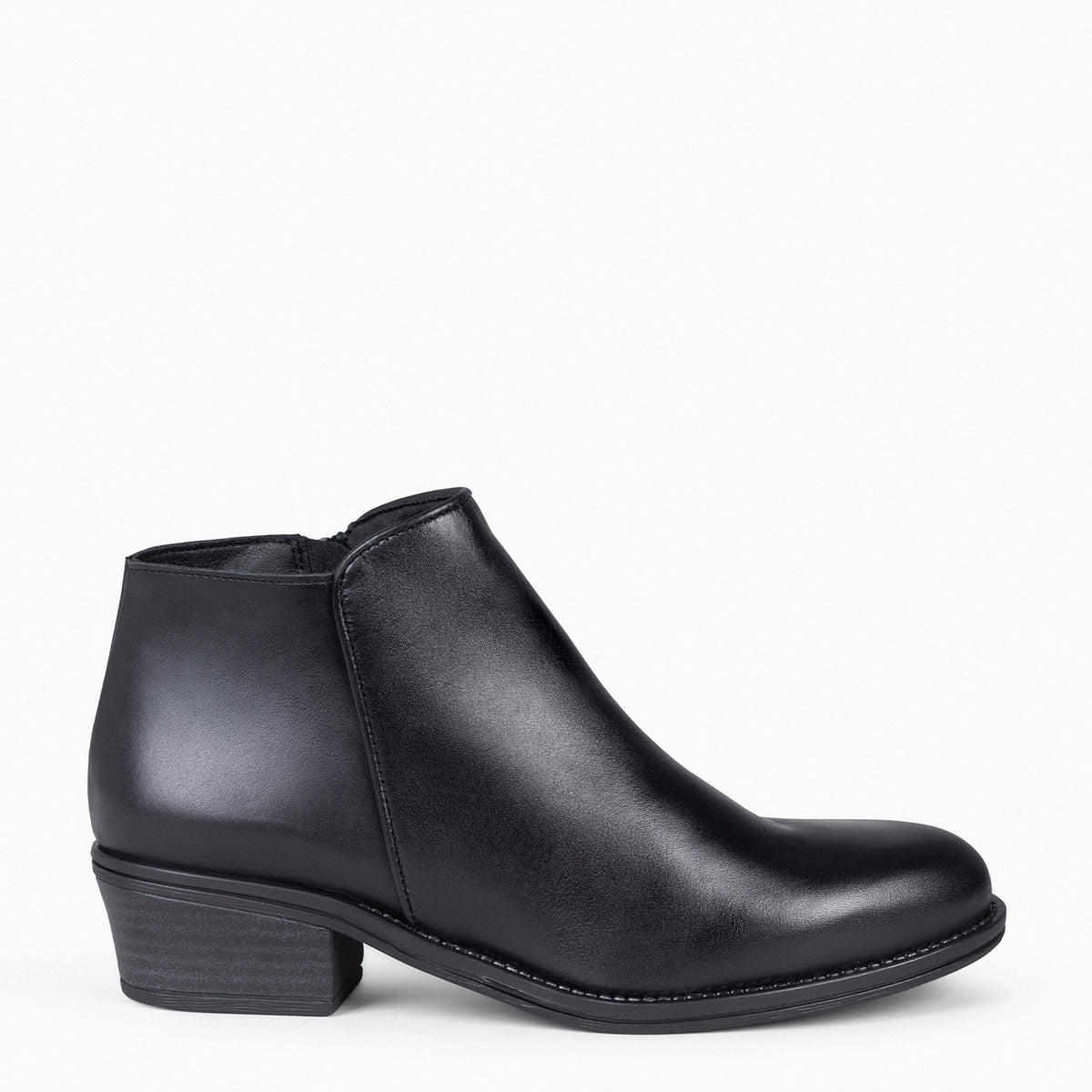 BALTIMOR - Botines piel de napa mujer de color NEGRO