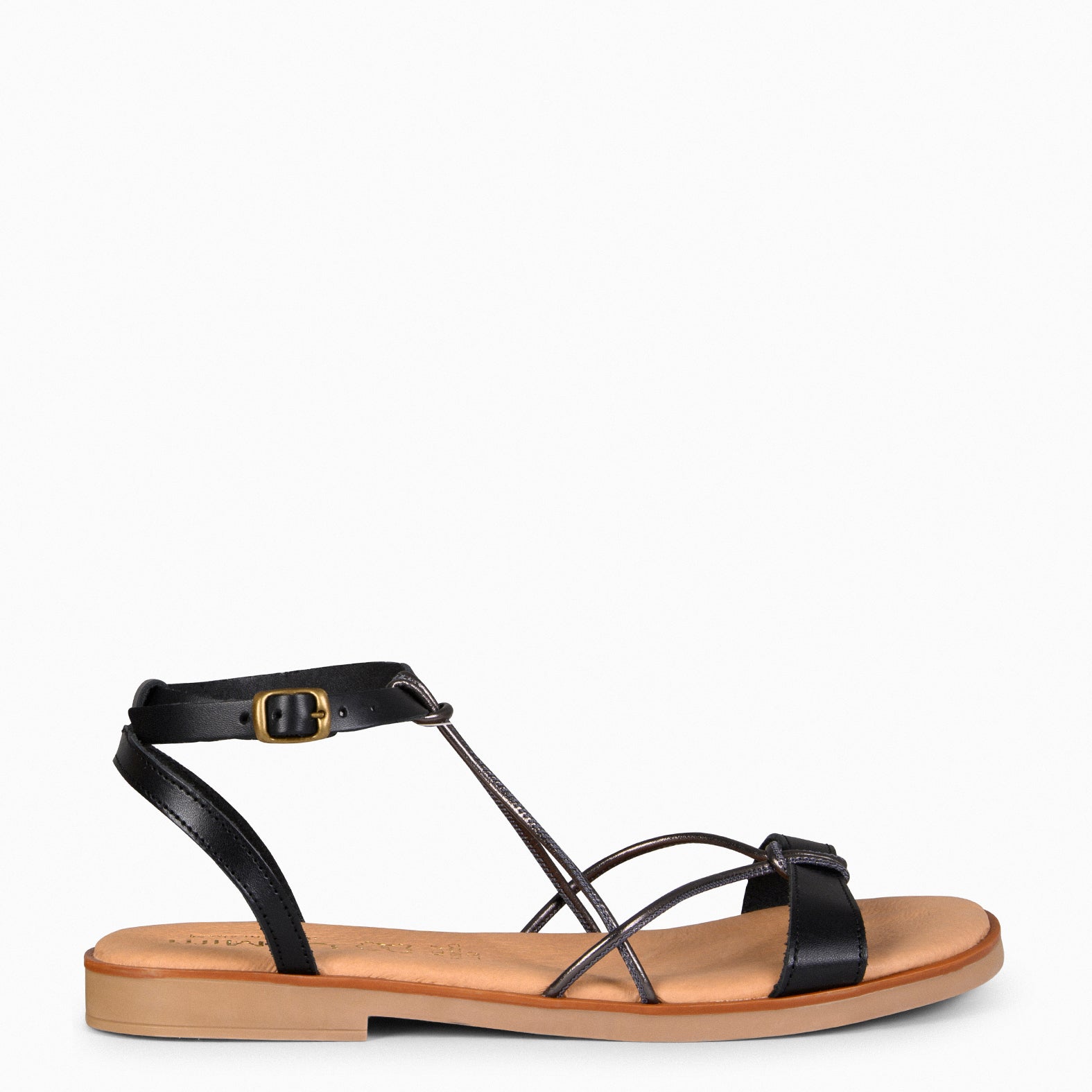 AMONET – Sandalias planas elegantes NEGRO - miMaO ®