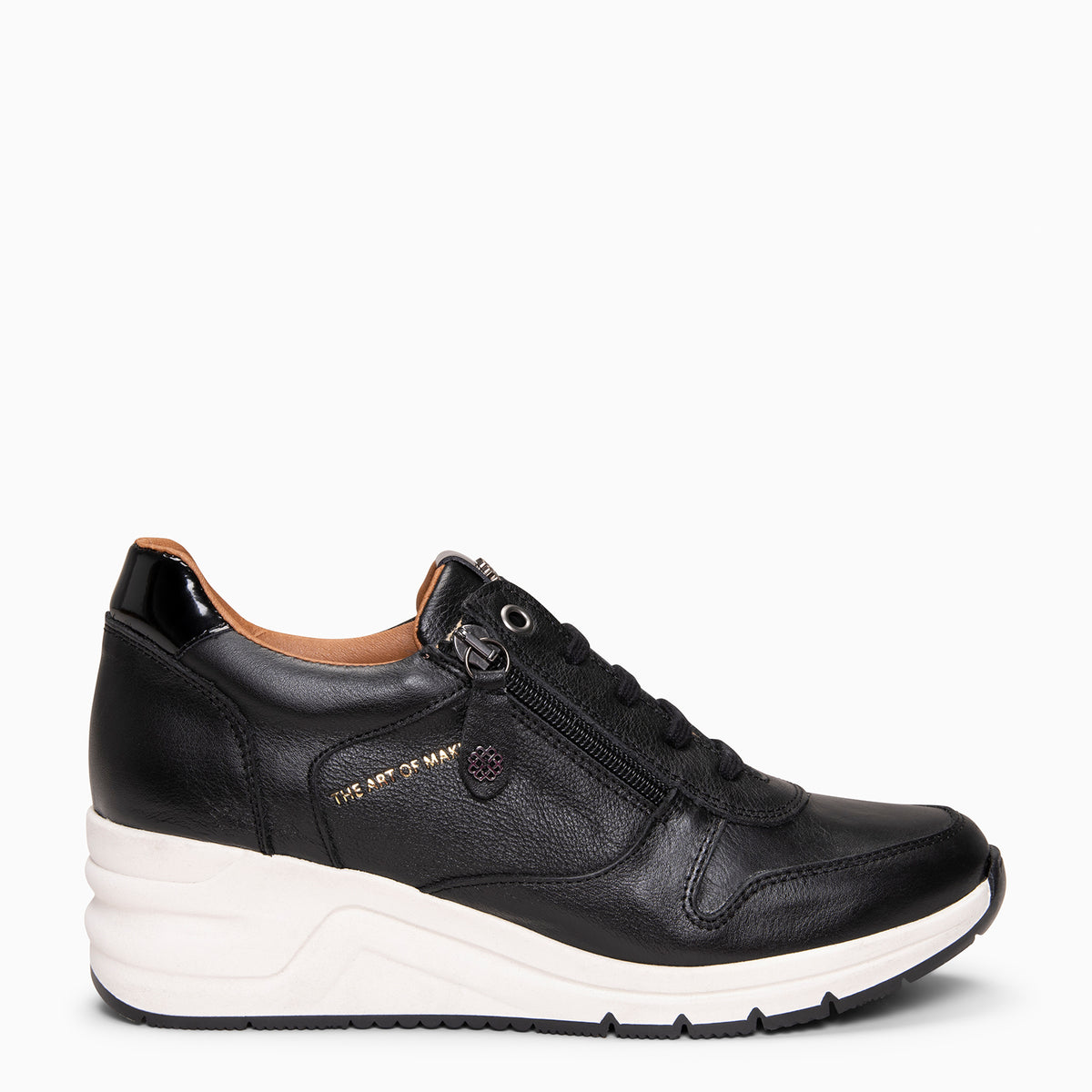 NIMES - Zapatillas deportivas con adorno cremallera NEGRO - miMaO ®