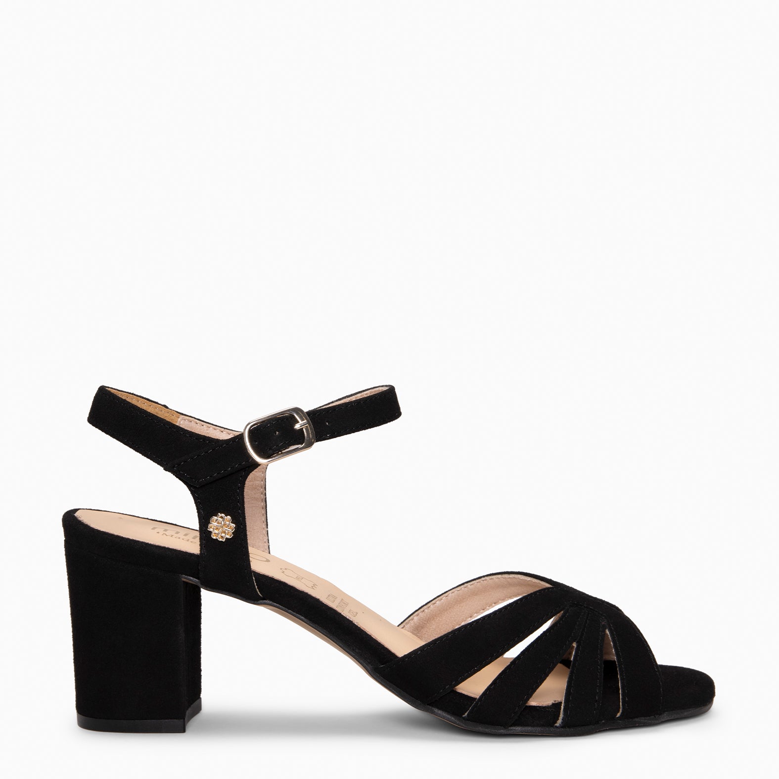 MUSA – Sandalias de Tacón ancho NEGRO - miMaO ®