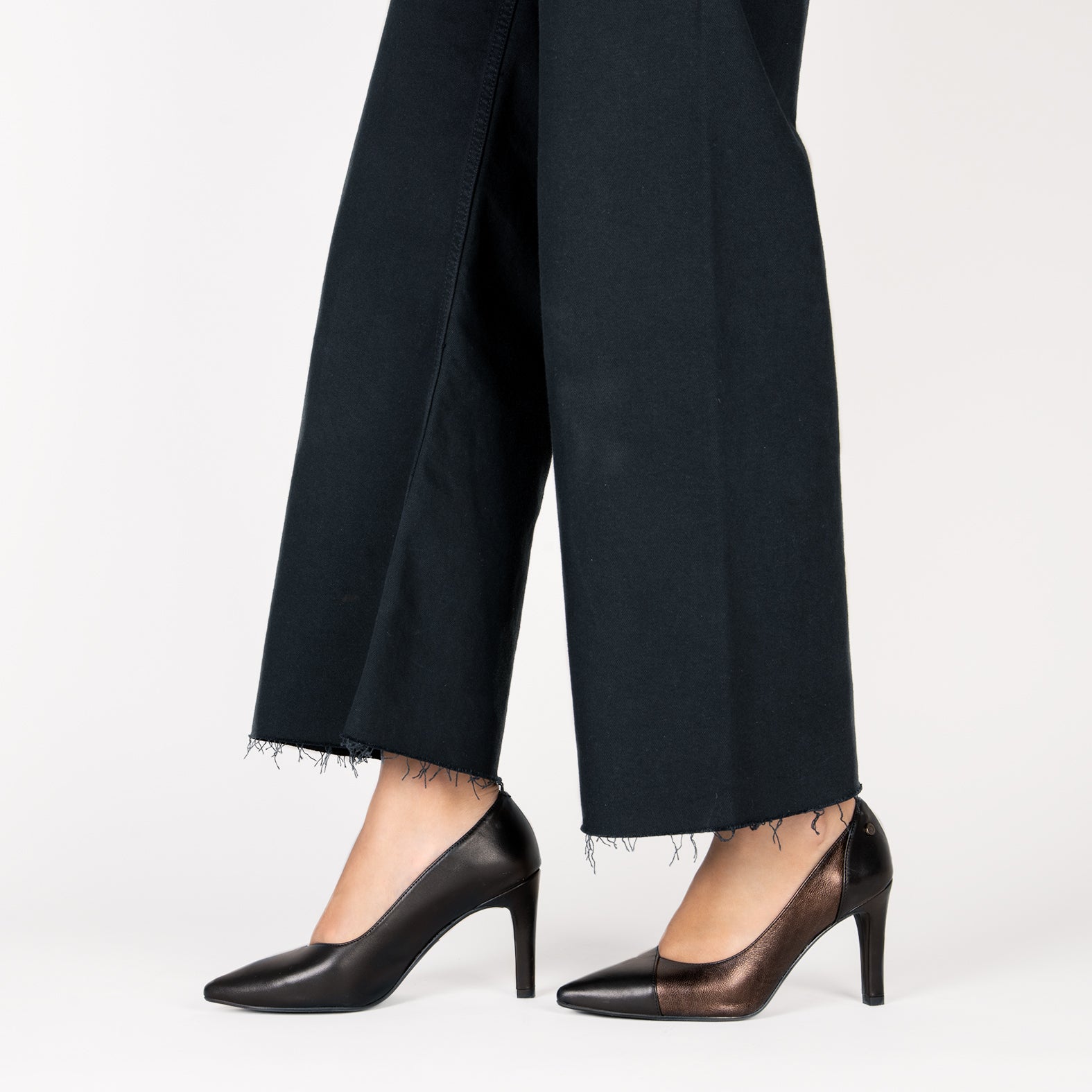 GLAM NIGHT– ZAPATOS ELEGANTES DE TACÓN ALTO NEGRO COBRE - miMaO ®