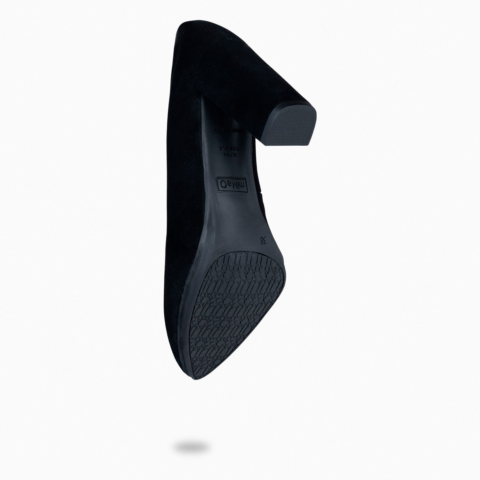URBAN – Zapatos de tacón alto de ante NEGRO - miMaO ®