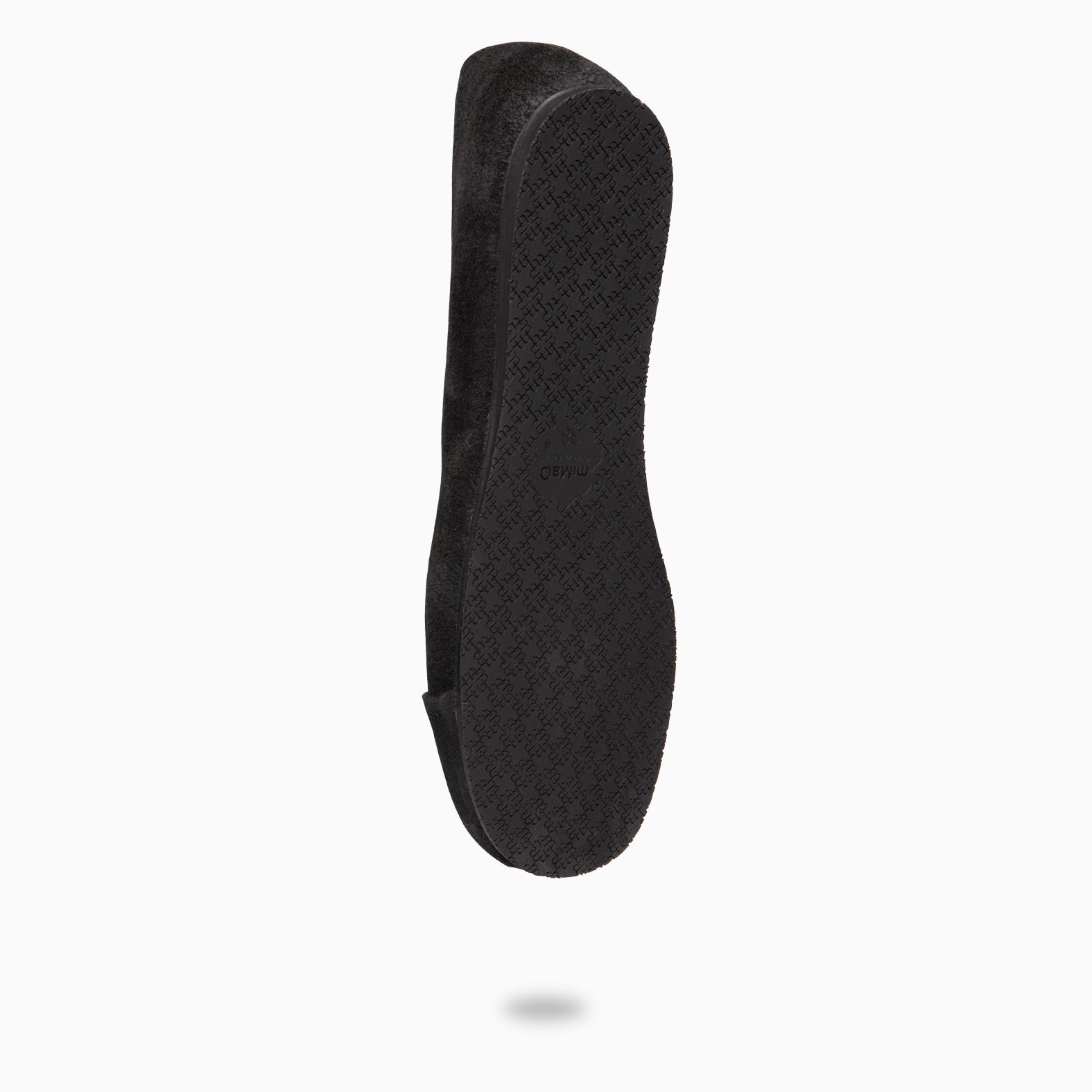PLUMA - Bailarina baresoft de serraje NEGRO