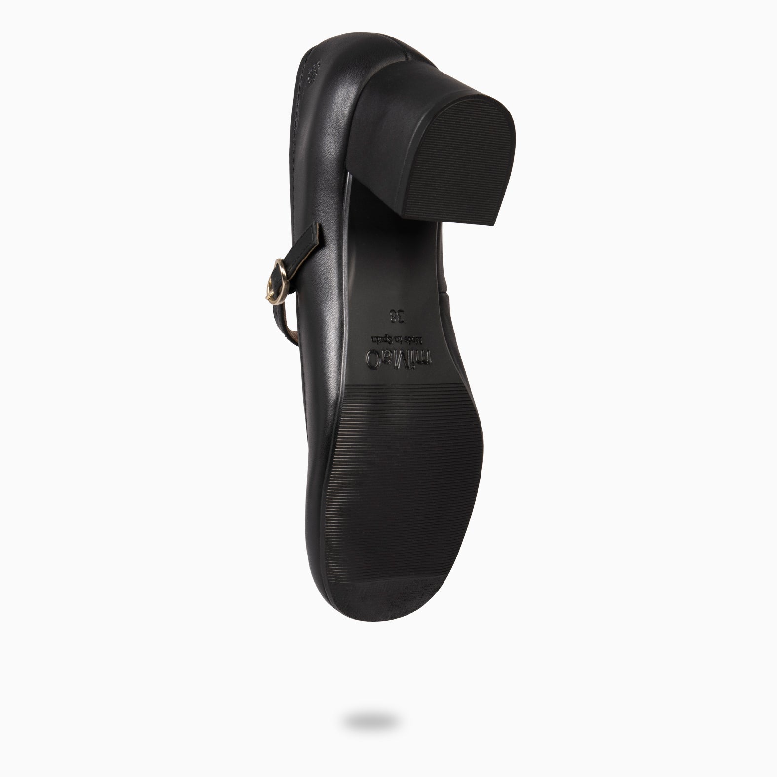 ROSALÍA - MERCEDITAS DE TACÓN ESTILO BARESOFT NEGRO - miMaO ®