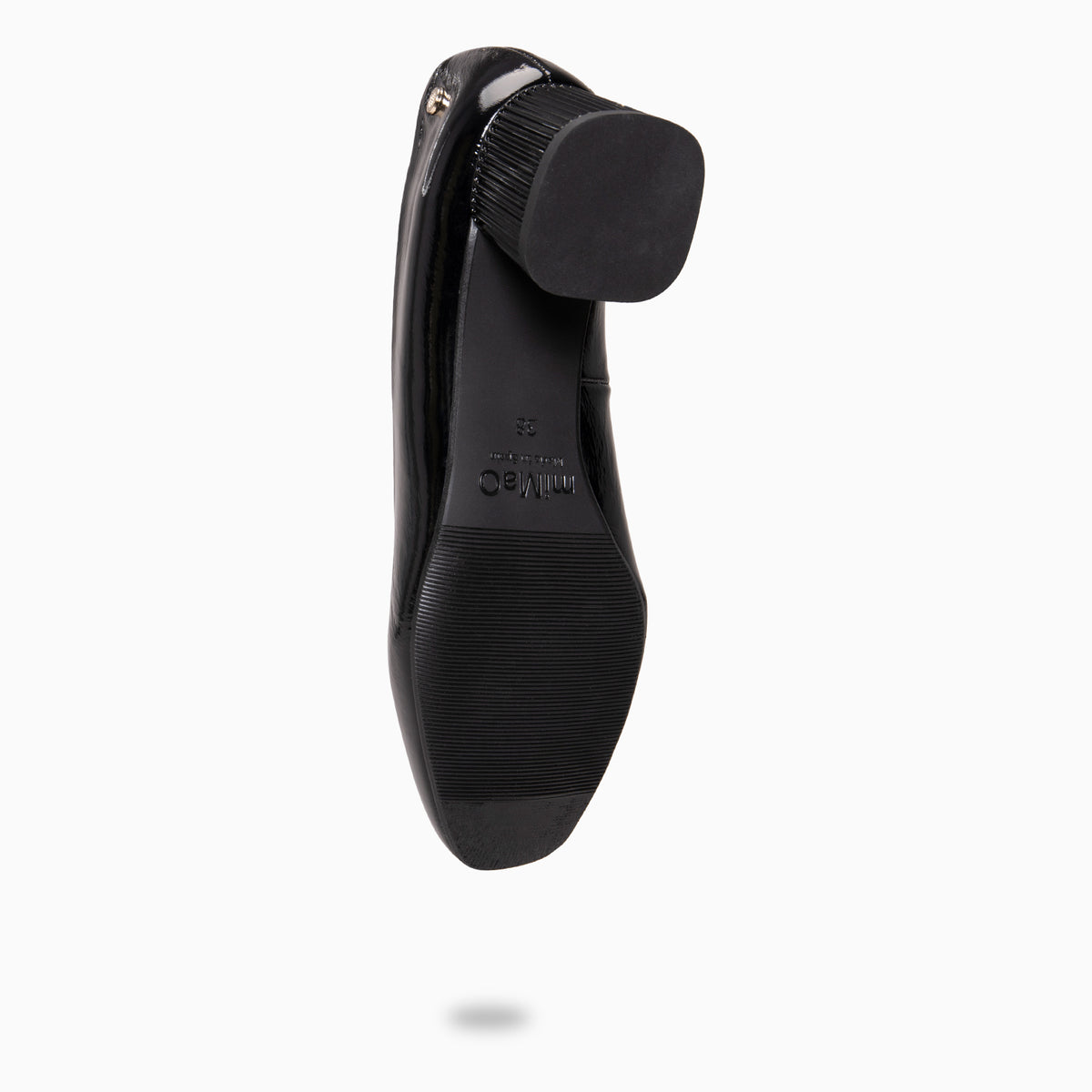 SUSY - Zapato de tacón medio texturizado NEGRO