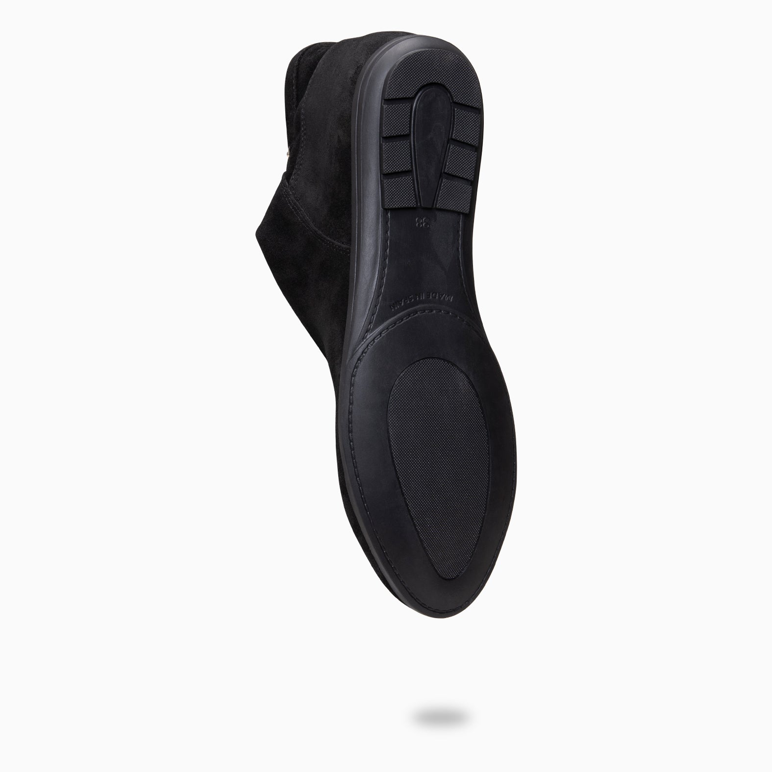 CHESS - Botines de ante con caña fruncida NEGRO - miMaO ®