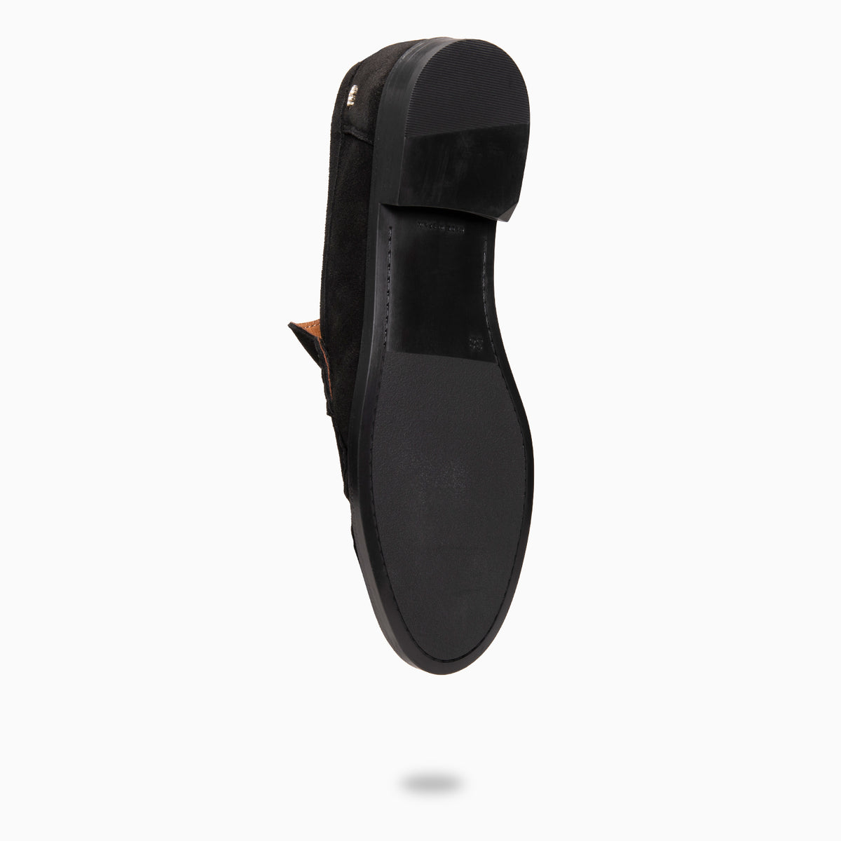 TOKIO - Mocasín en piel de serraje NEGRO