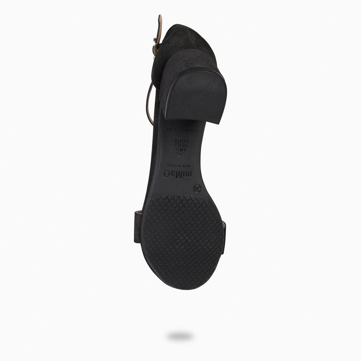 BEATRIZ – Sandalias de tacón ancho NEGRO
