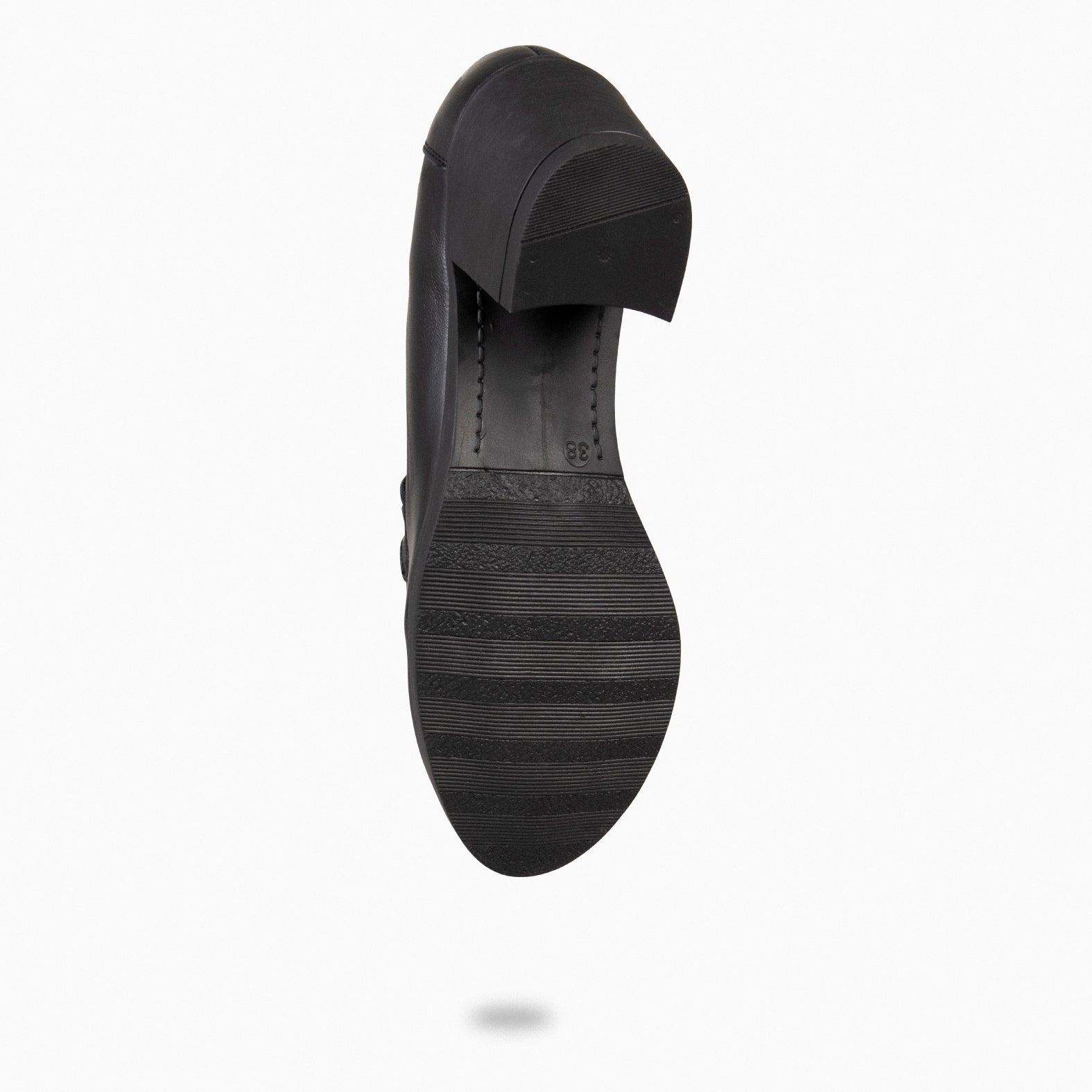 FABIOLA - Mocasines con tacón de napa NEGRO - miMaO ®