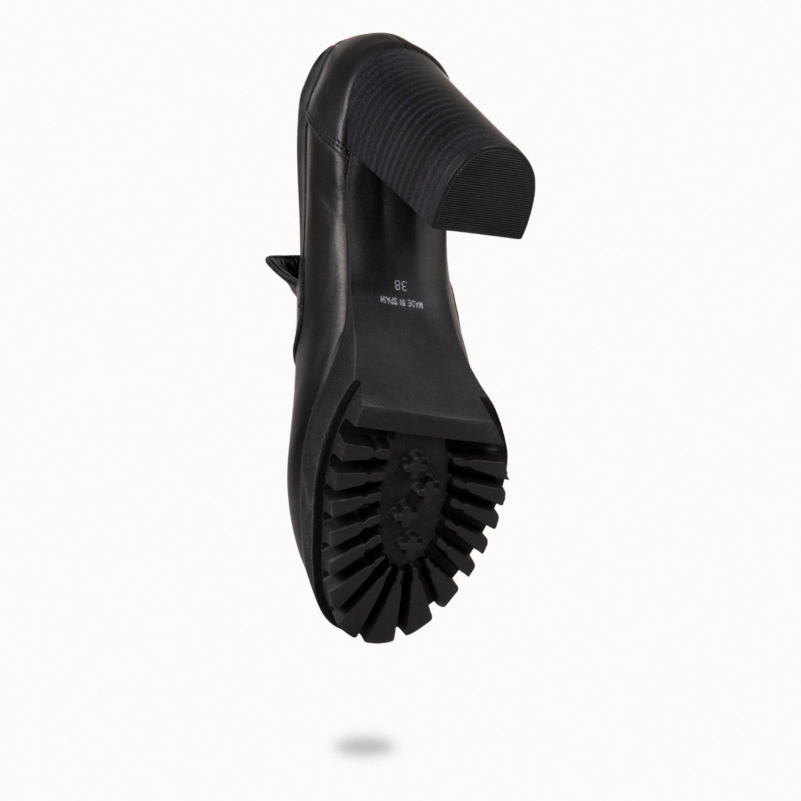 TREND – Mocasín con tacón y plataforma NEGRO - miMaO ®