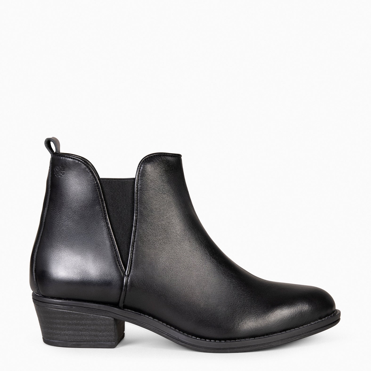 BASIC – Botines de tacón bajo NEGRO - miMaO ®